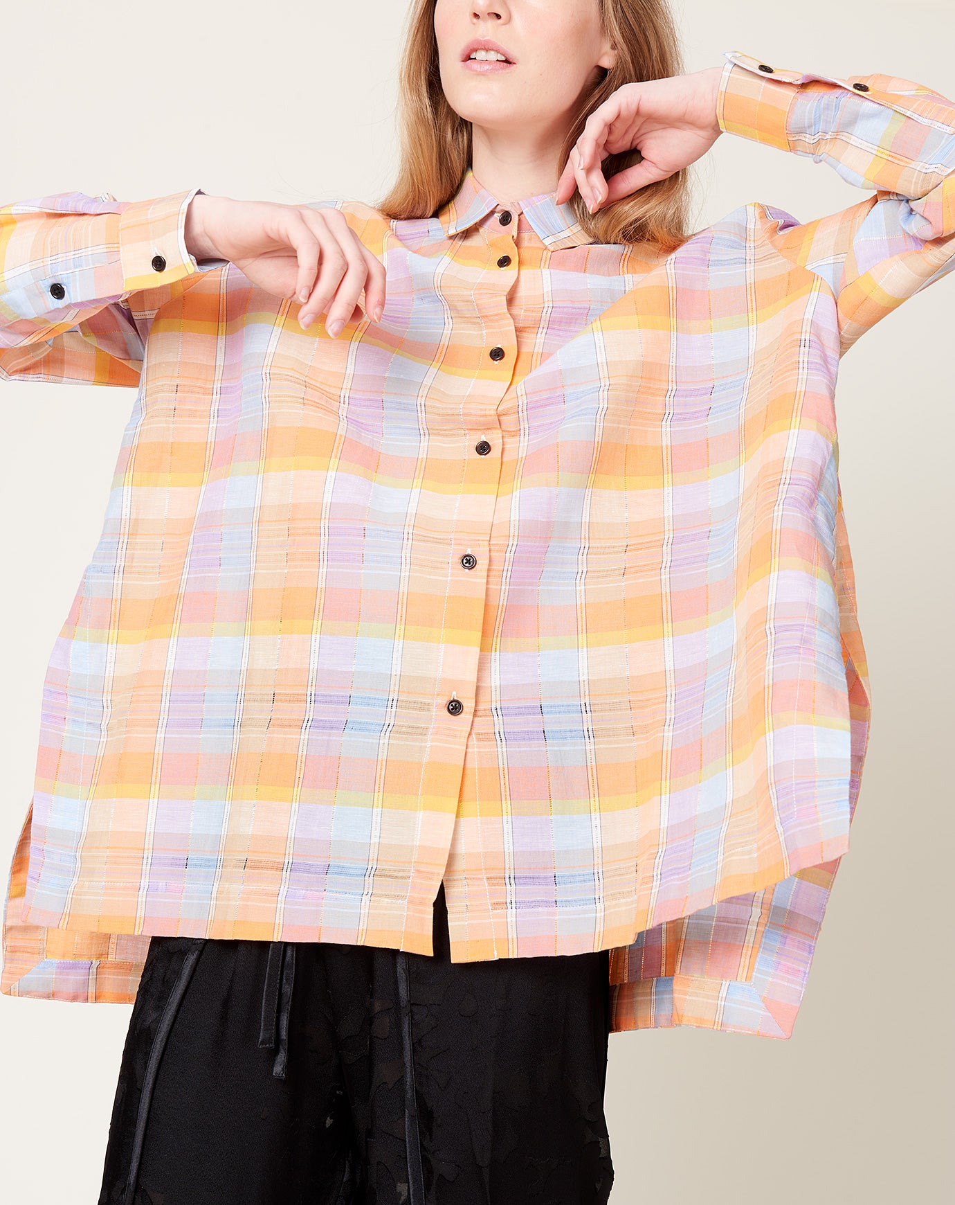 Henrik Vibskov Tape Shirt in Multi Checks