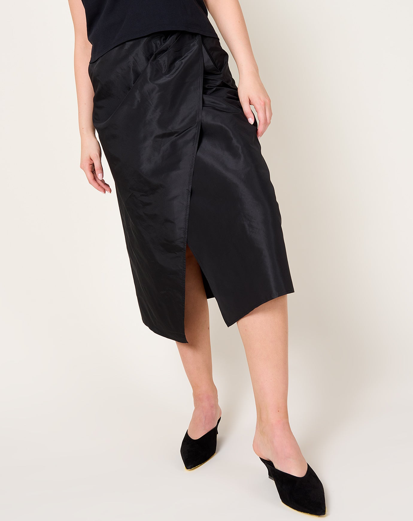 Kallmeyer Cecile Wrap Skirt in Black