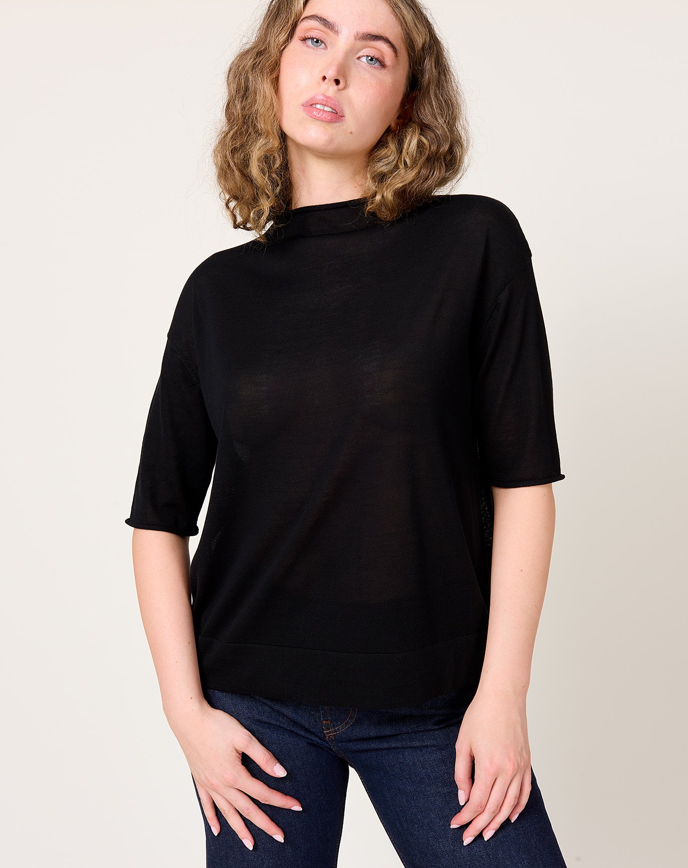 Kallmeyer Dana Rollneck in Black