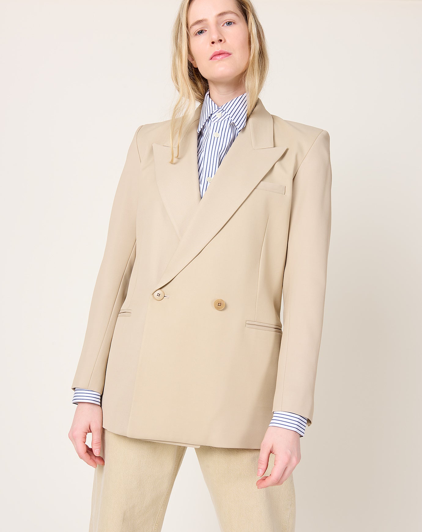 Kallmeyer Emilio Tuxedo Blazer in Khaki