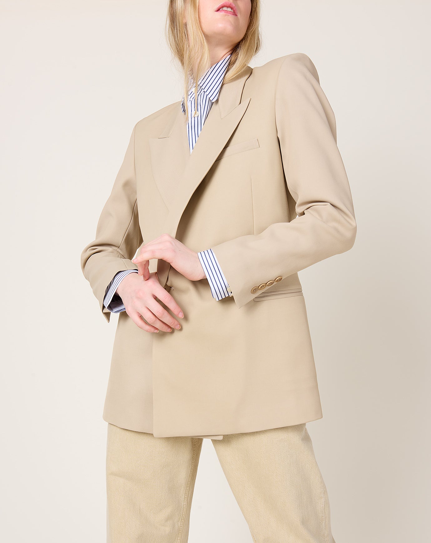 Kallmeyer Emilio Tuxedo Blazer in Khaki