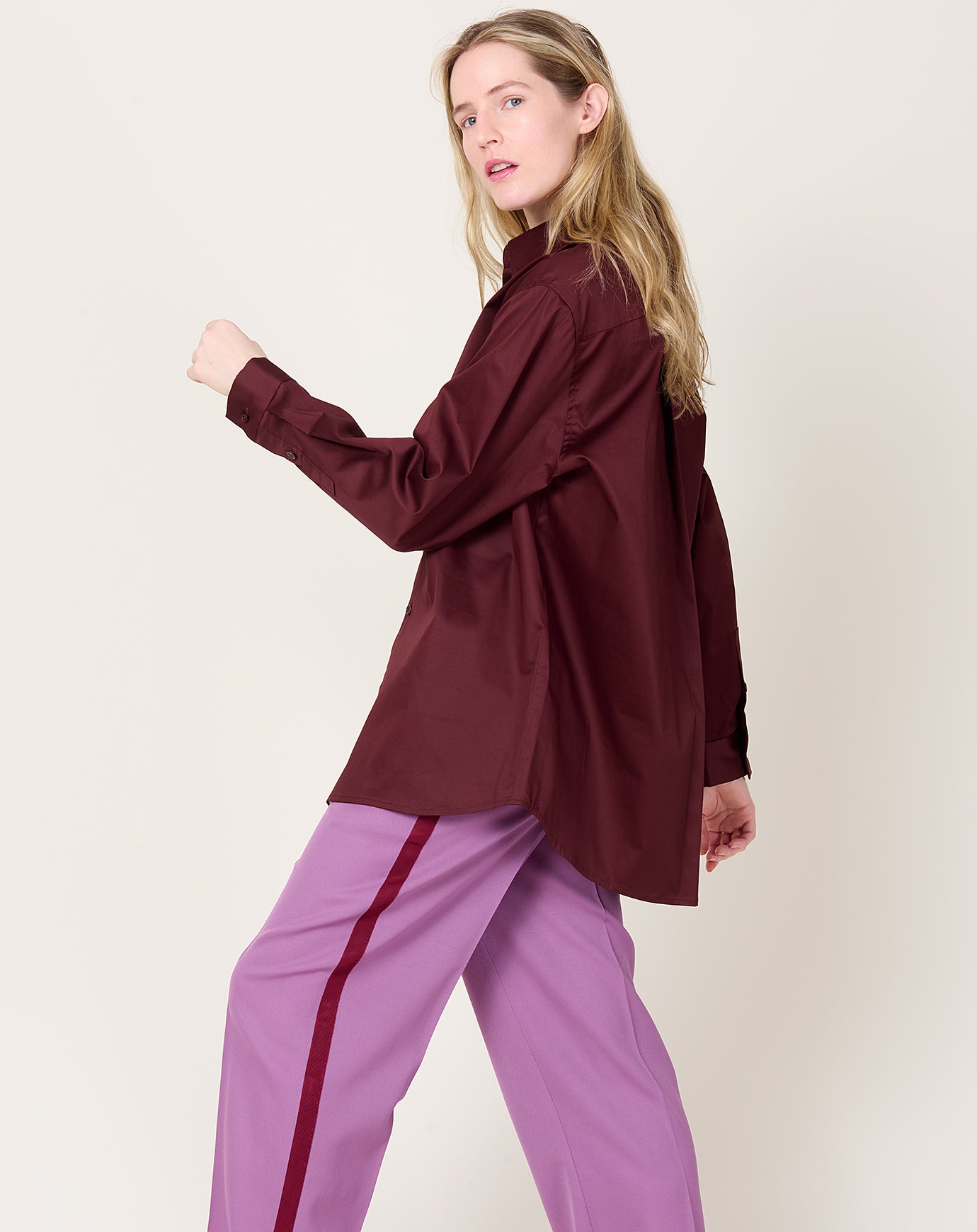 Kallmeyer Signature Button Down in Burgundy