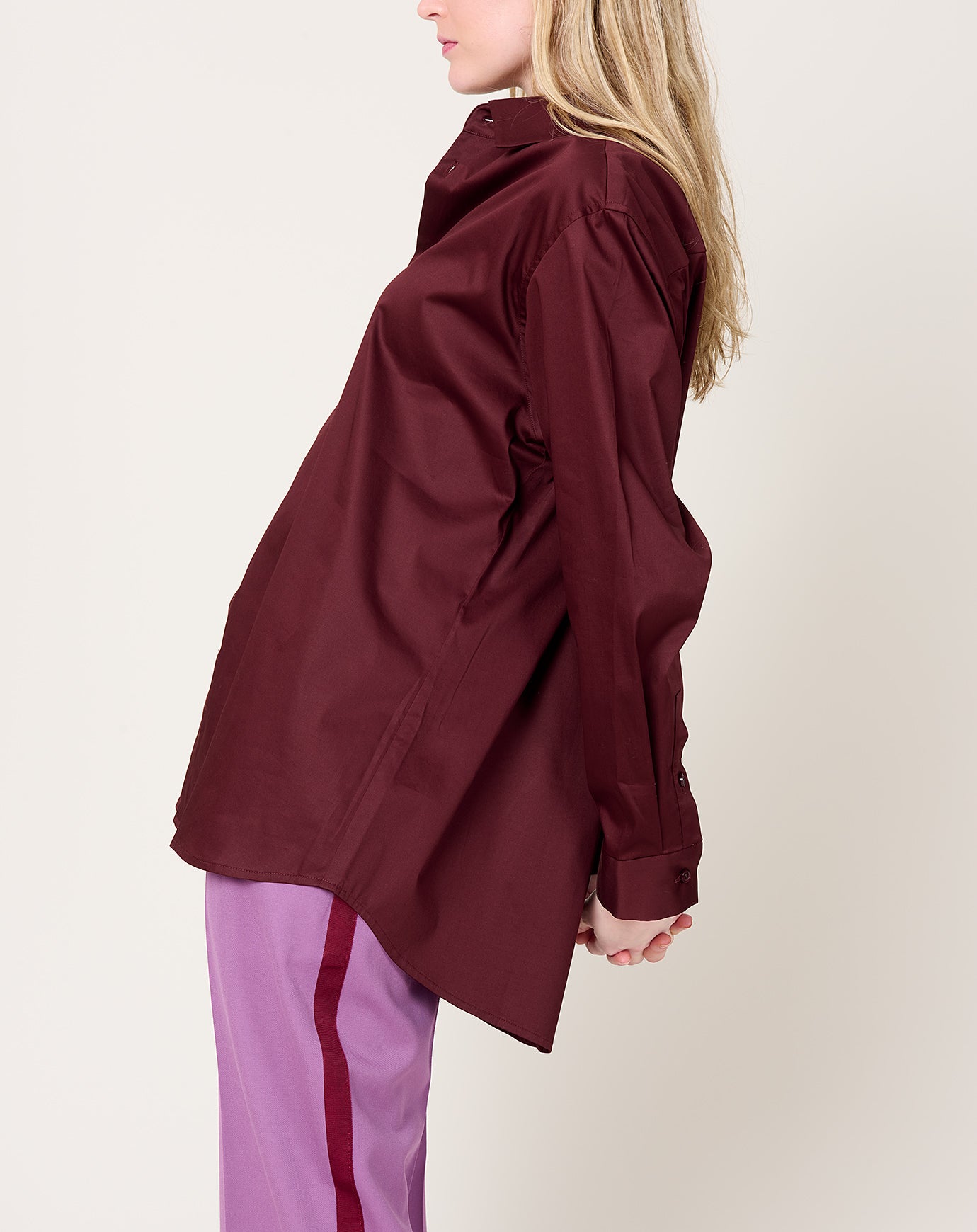 Kallmeyer Signature Button Down in Burgundy