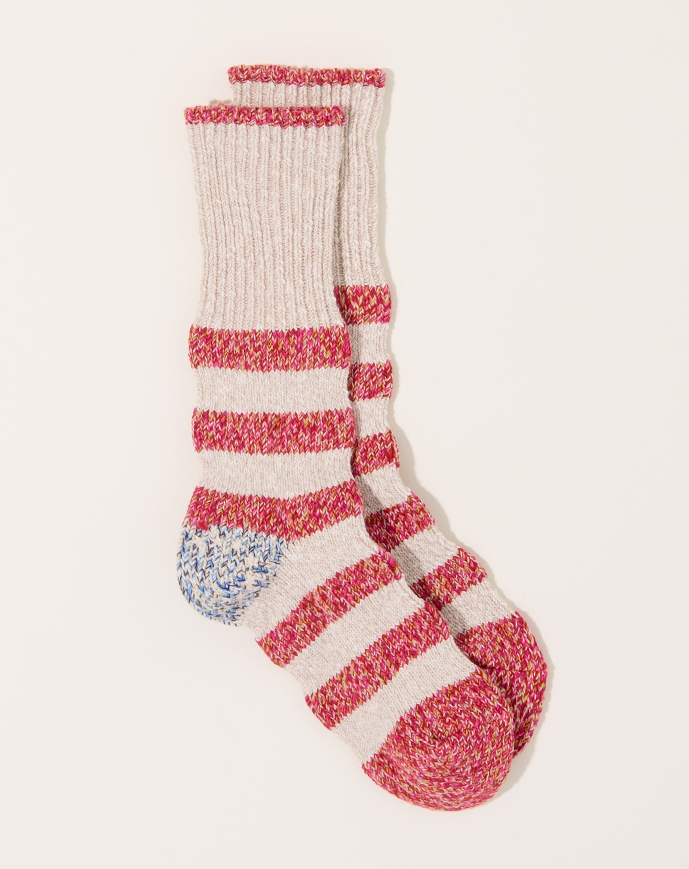 Kapital 56 Yarns Flag Stripe Socks in Pink