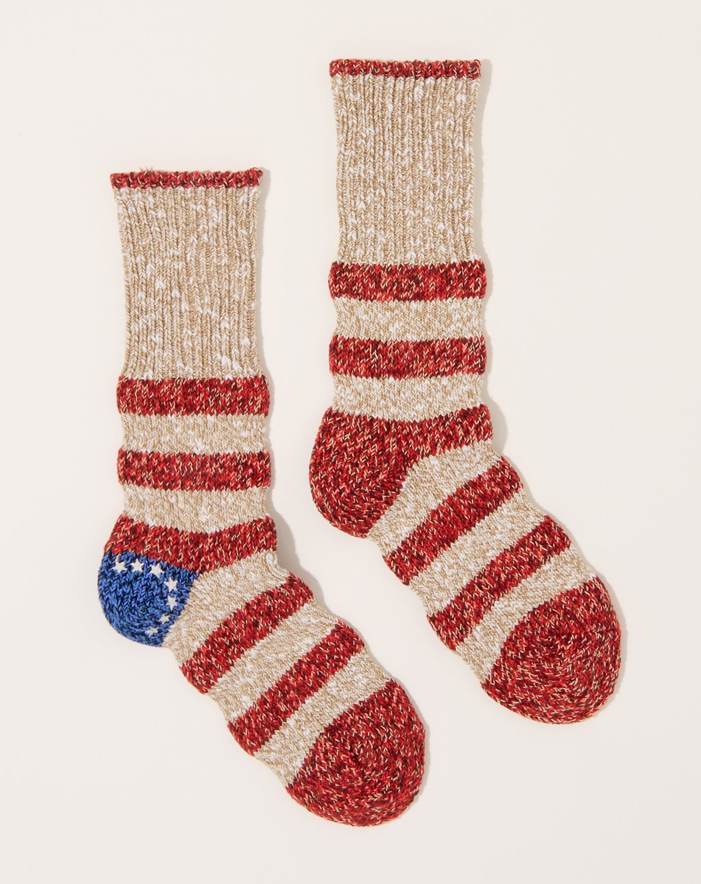 Kapital 56 Yarns Flag Stripe Socks in Red