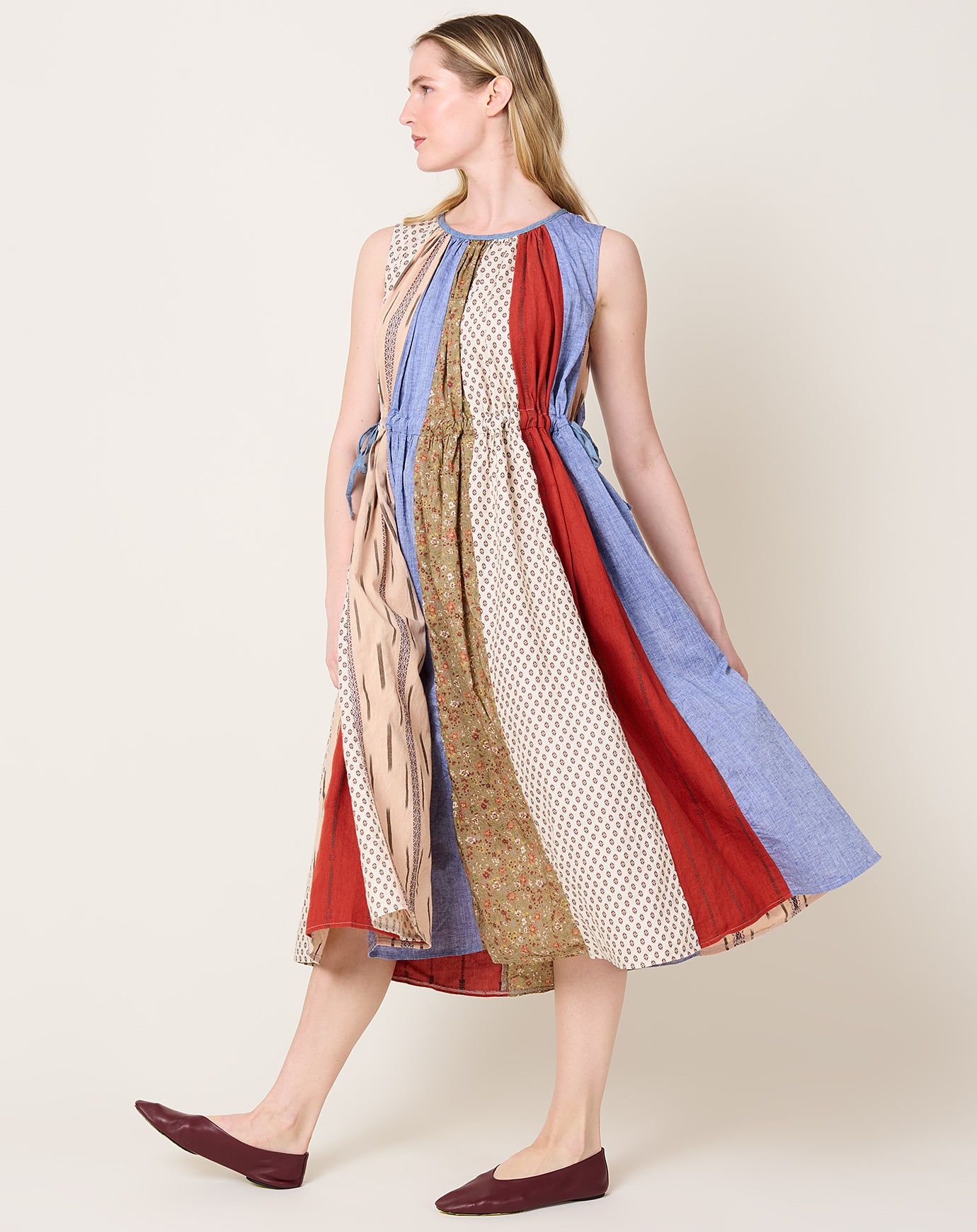 Kapital Patchwork KAHLO Dress in Tricolor