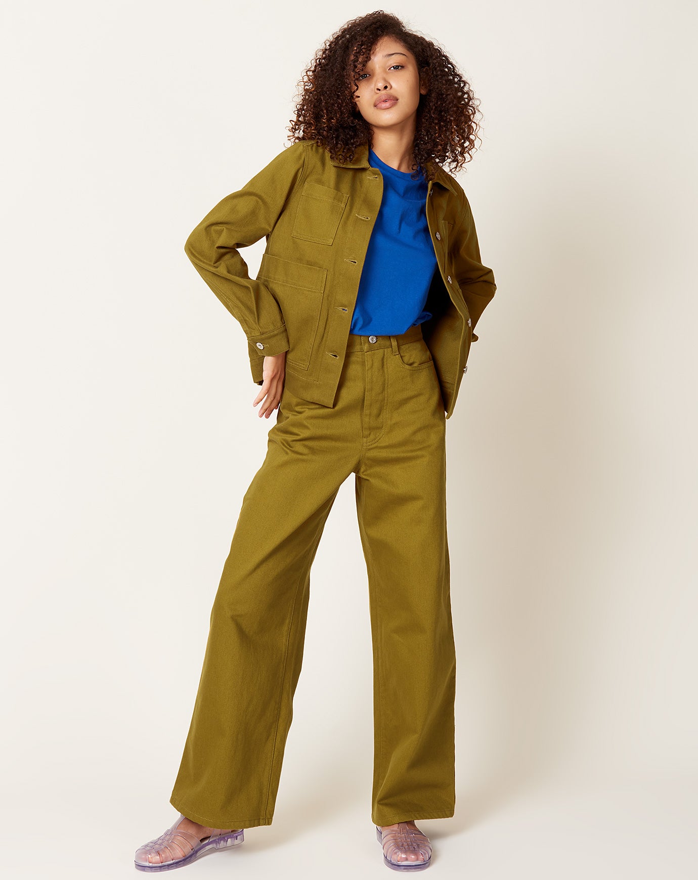 Kowtow Story Jacket in Chartreuse