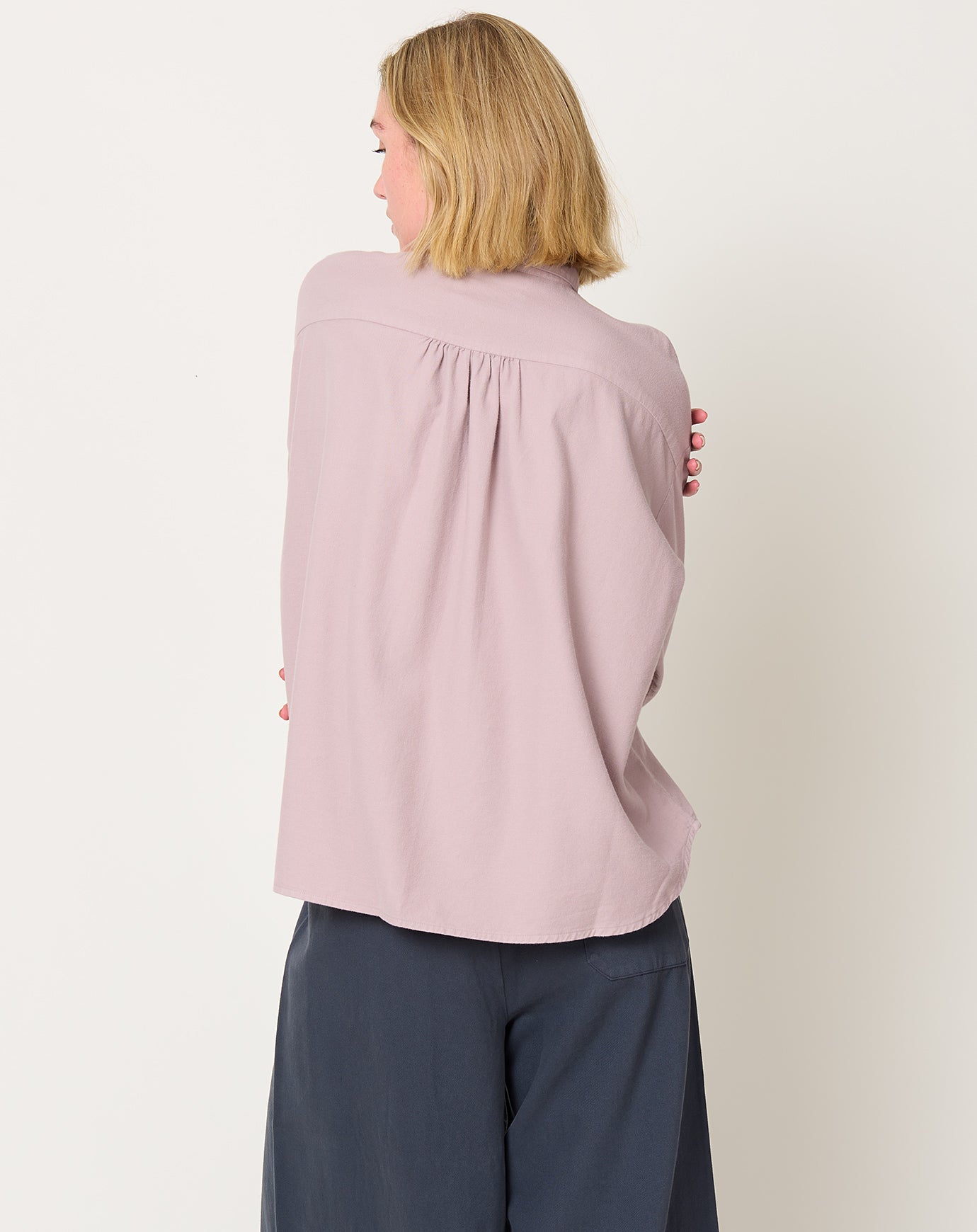 Labo.Art Cotton Flannel Eolia Shirt in Lilla
