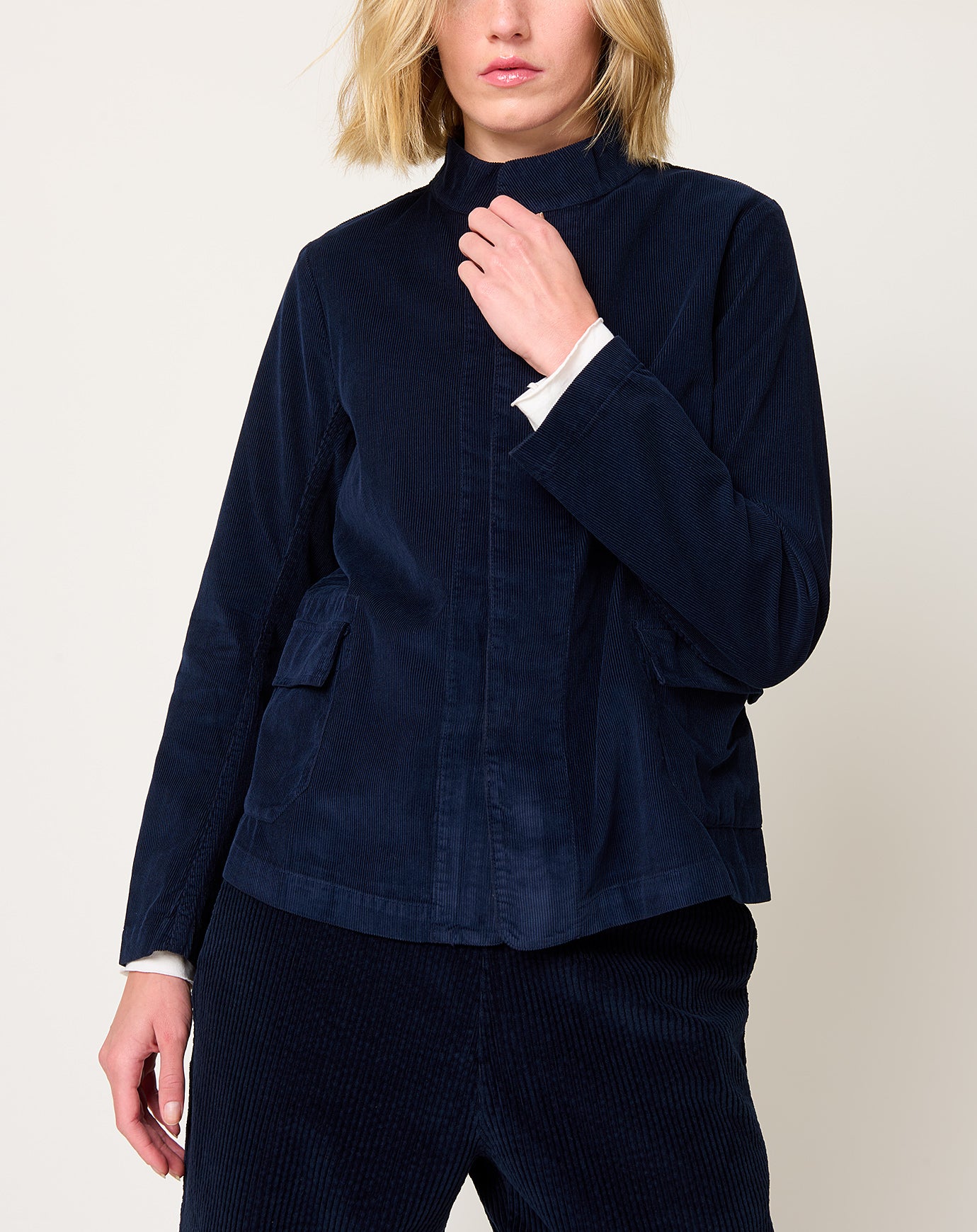 Labo.Art Pinolo Fine Wale Corduroy Jacket in Atlantic
