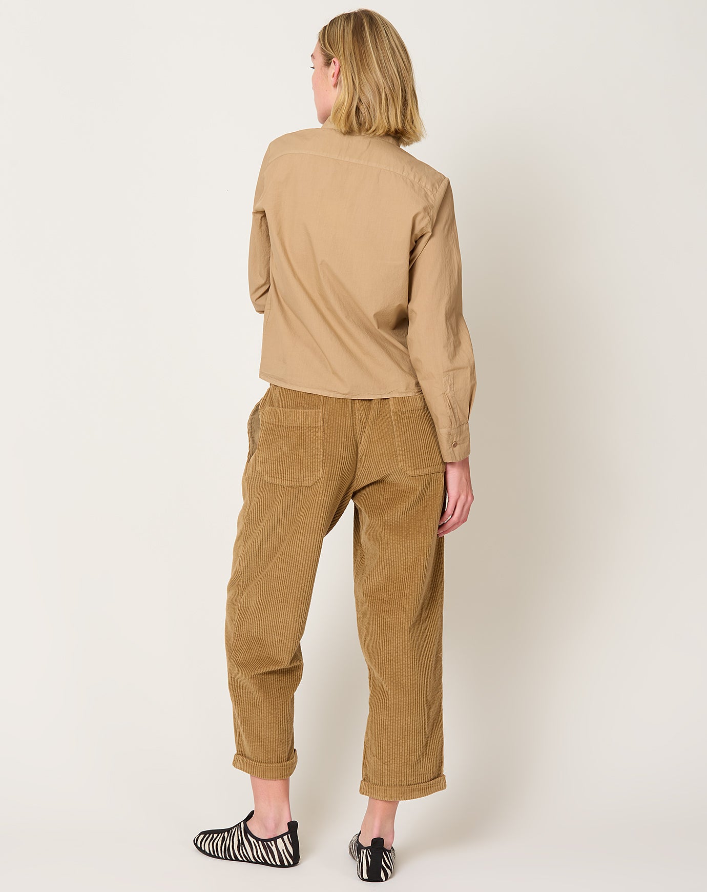Labo.Art Paride Fine Wale Corduroy Pant in Camel