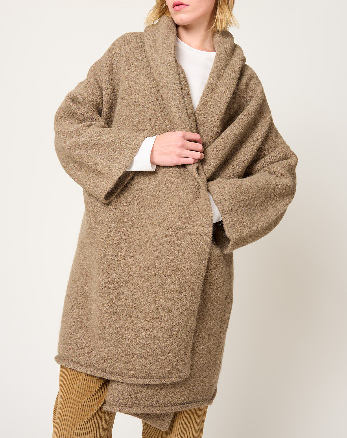 tobacco coat womens Lauren Manoogian - Capote Coat in Tobacco | Size: OS tobacco coat womens Lauren Manoogian - Capote Coat in Tobacco | Size: OS