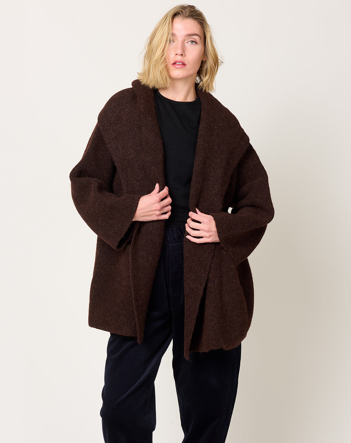 Double Face Coat in Merlot | Lauren Manoogian | Covet + Lou 