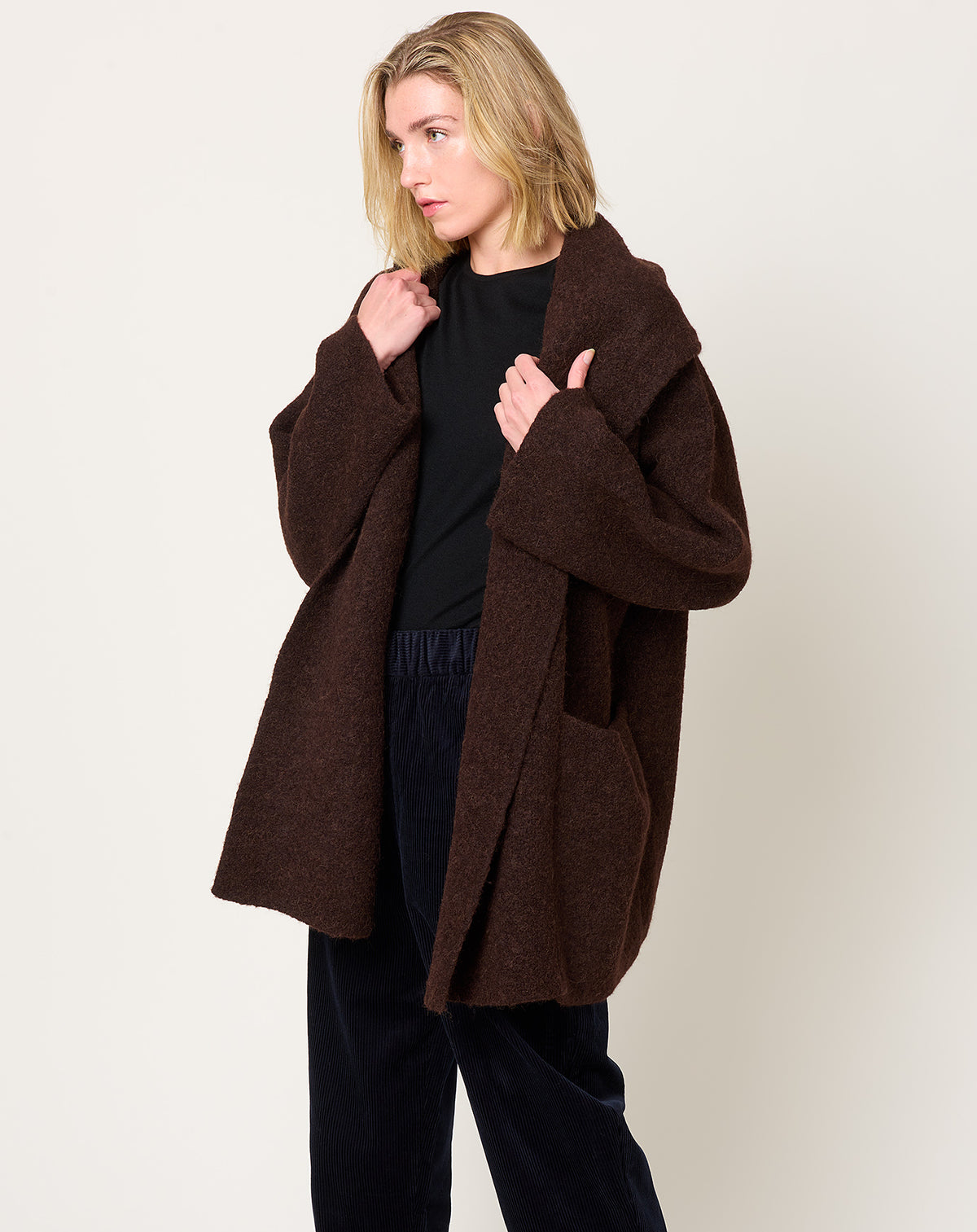 Double Face Coat in Merlot | Lauren Manoogian | Covet + Lou 