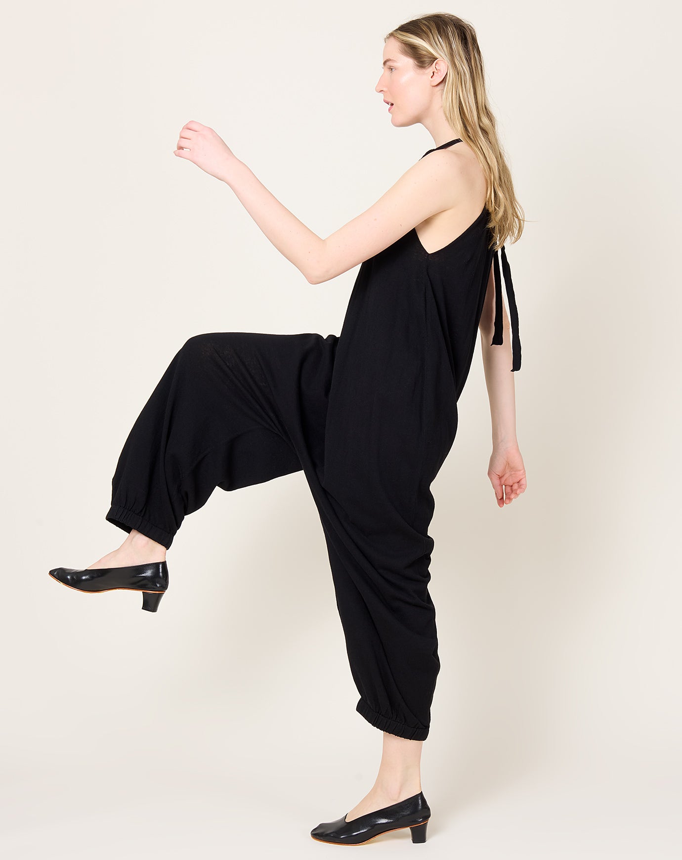 Lauren Manoogian Gather Jumpsuit in Black