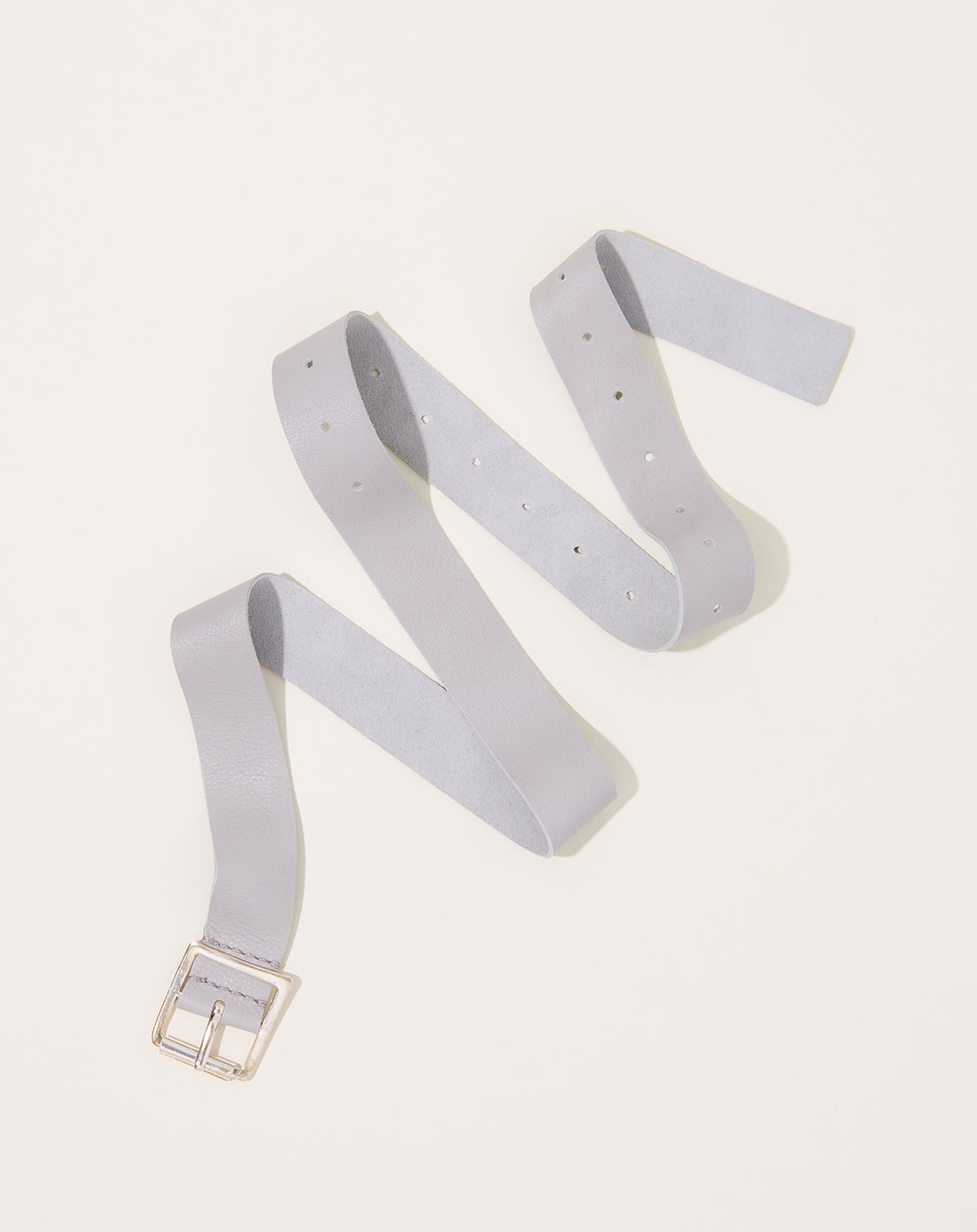 NEW LAUREN MANOOGIAN raw leather buckle belt in gris Lauren Manoogian Raw Belt - Burnt Umber | Garmentory main image 3