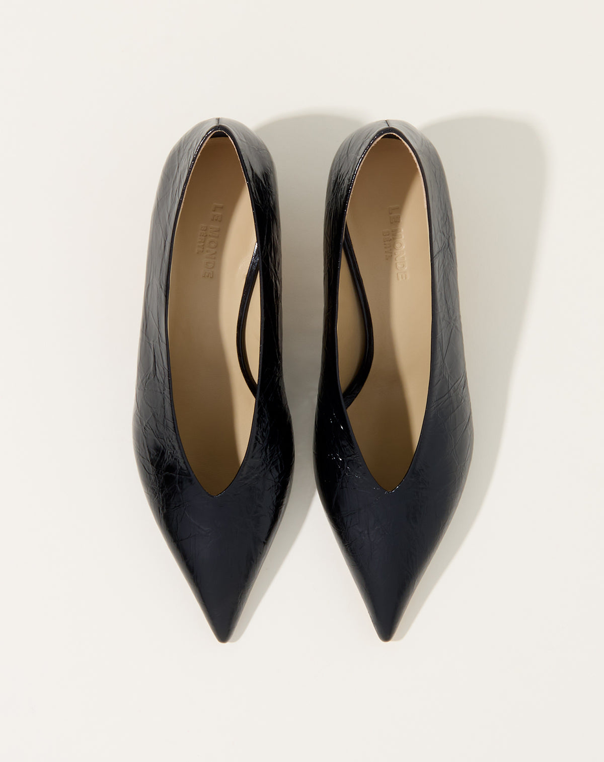 Babouche Kitten Heel in Black - Main Image