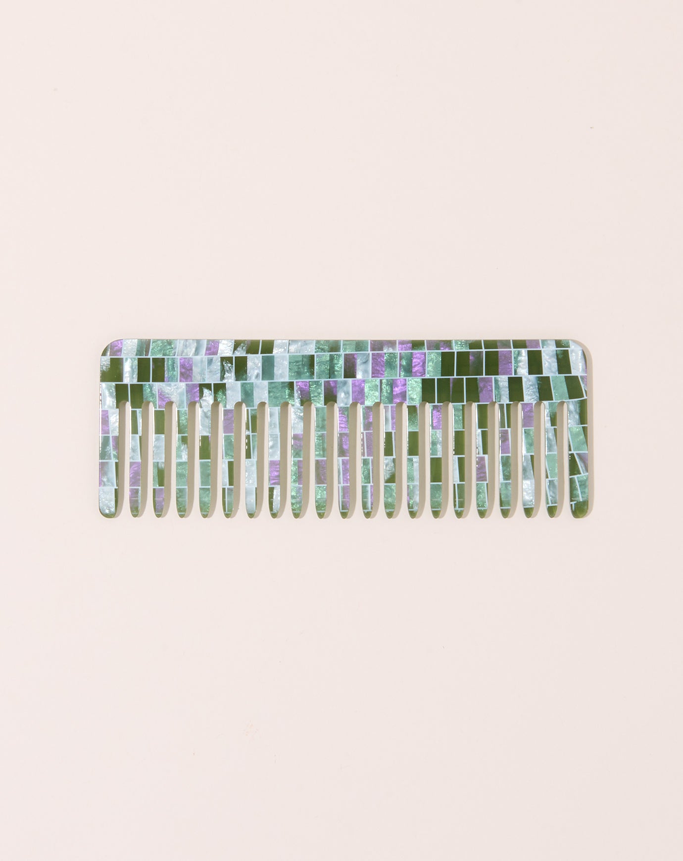 Machete No. 2 Comb in Vert Shell Checker