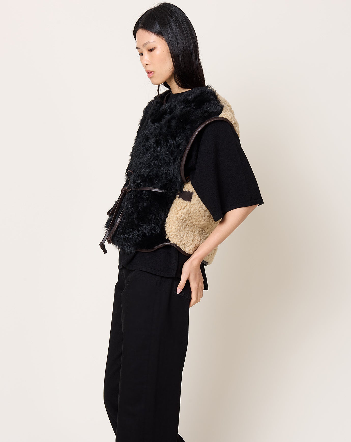 Milena Silvano Transition Vest in Chaga & Oat