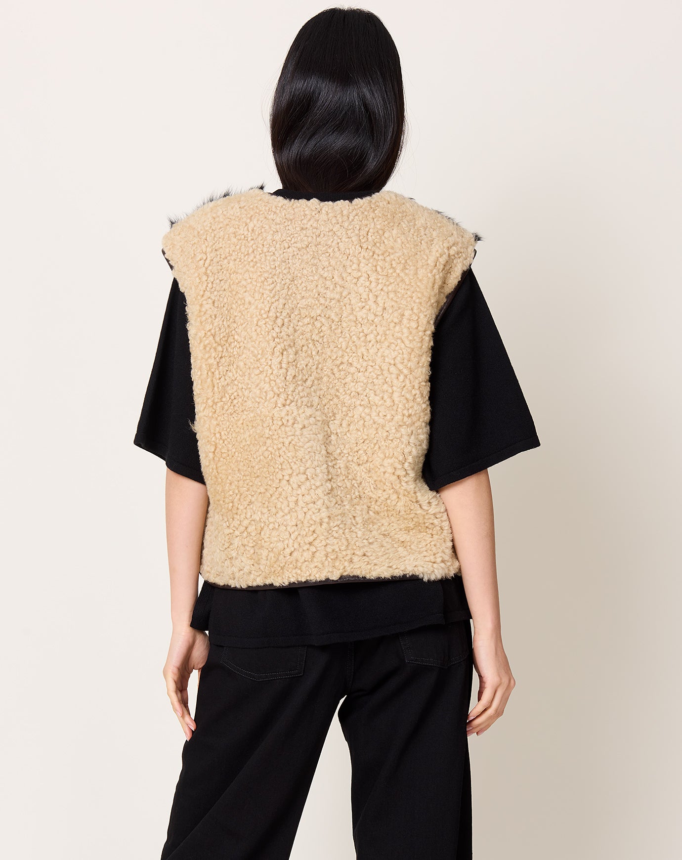 Milena Silvano Transition Vest in Chaga & Oat