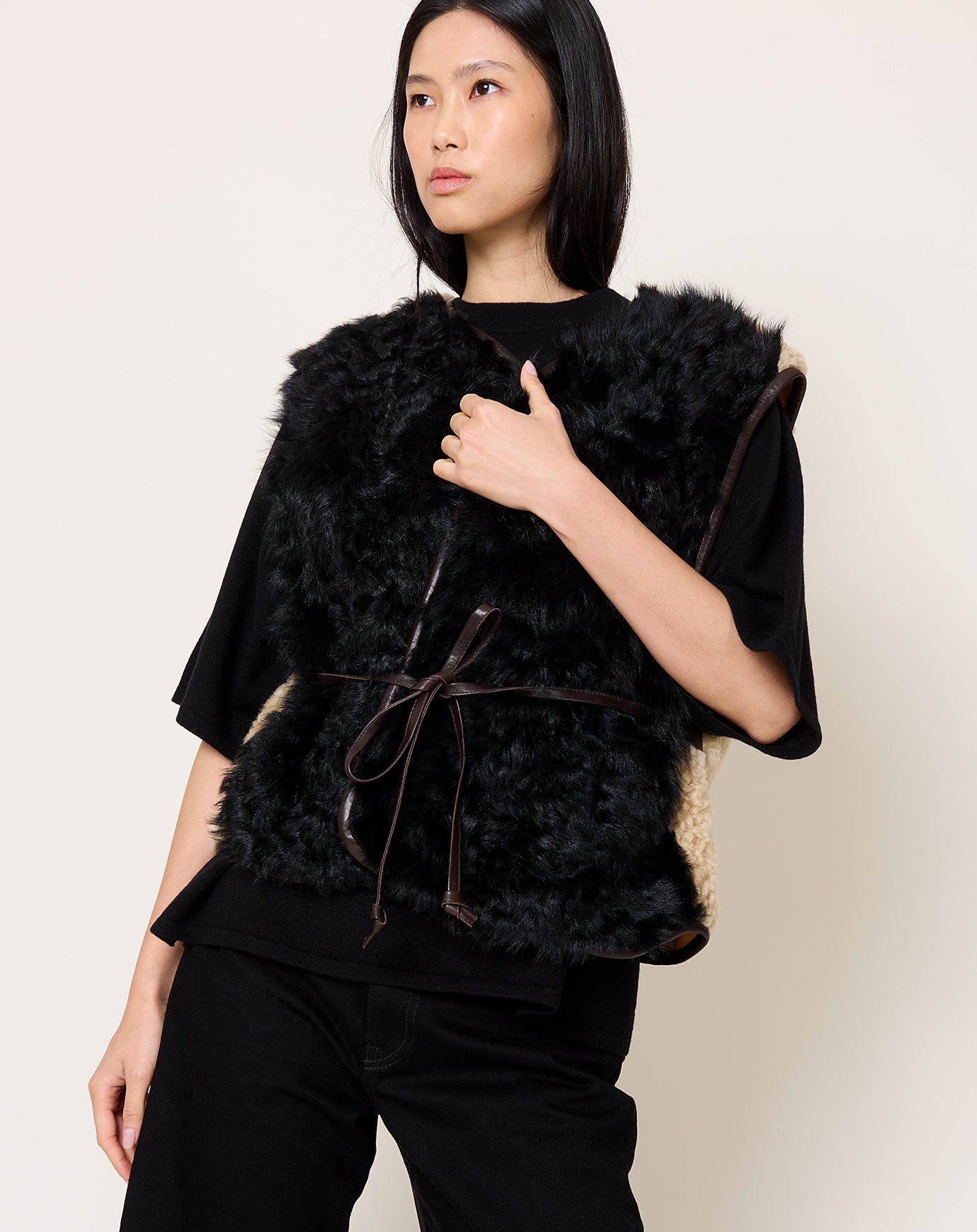 Milena Silvano Transition Vest in Chaga & Oat