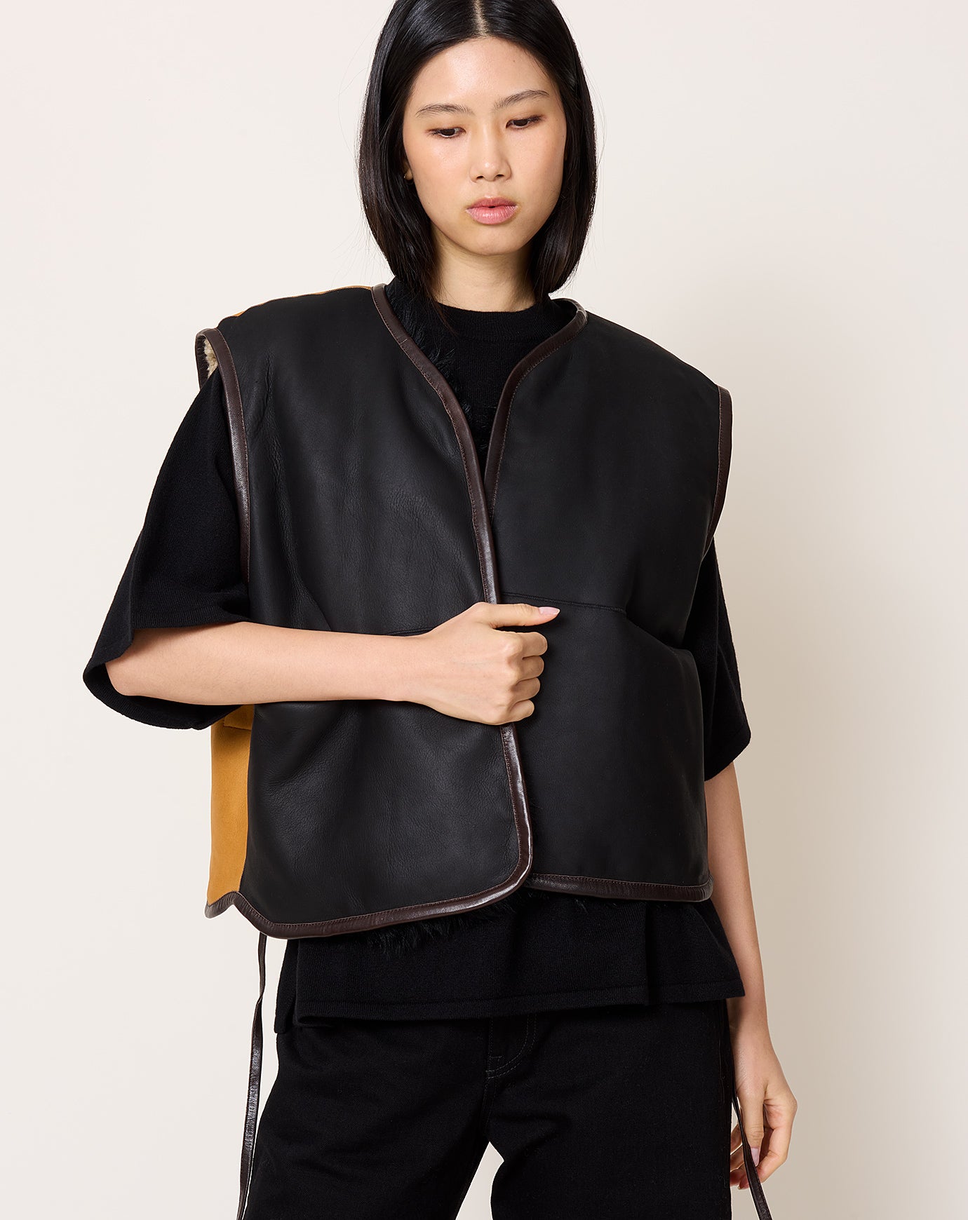Milena Silvano Transition Vest in Chaga & Oat