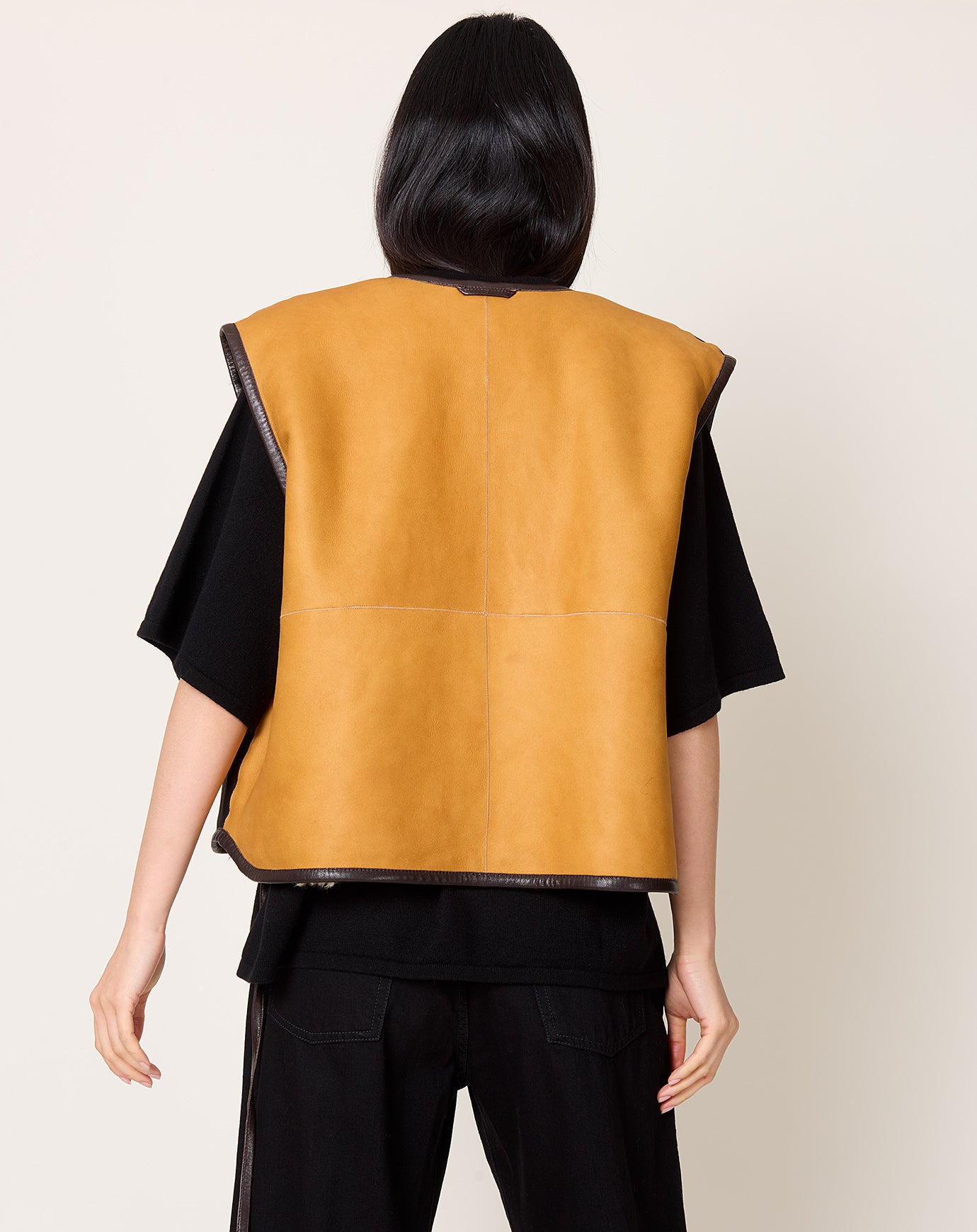 Milena Silvano Transition Vest in Chaga & Oat