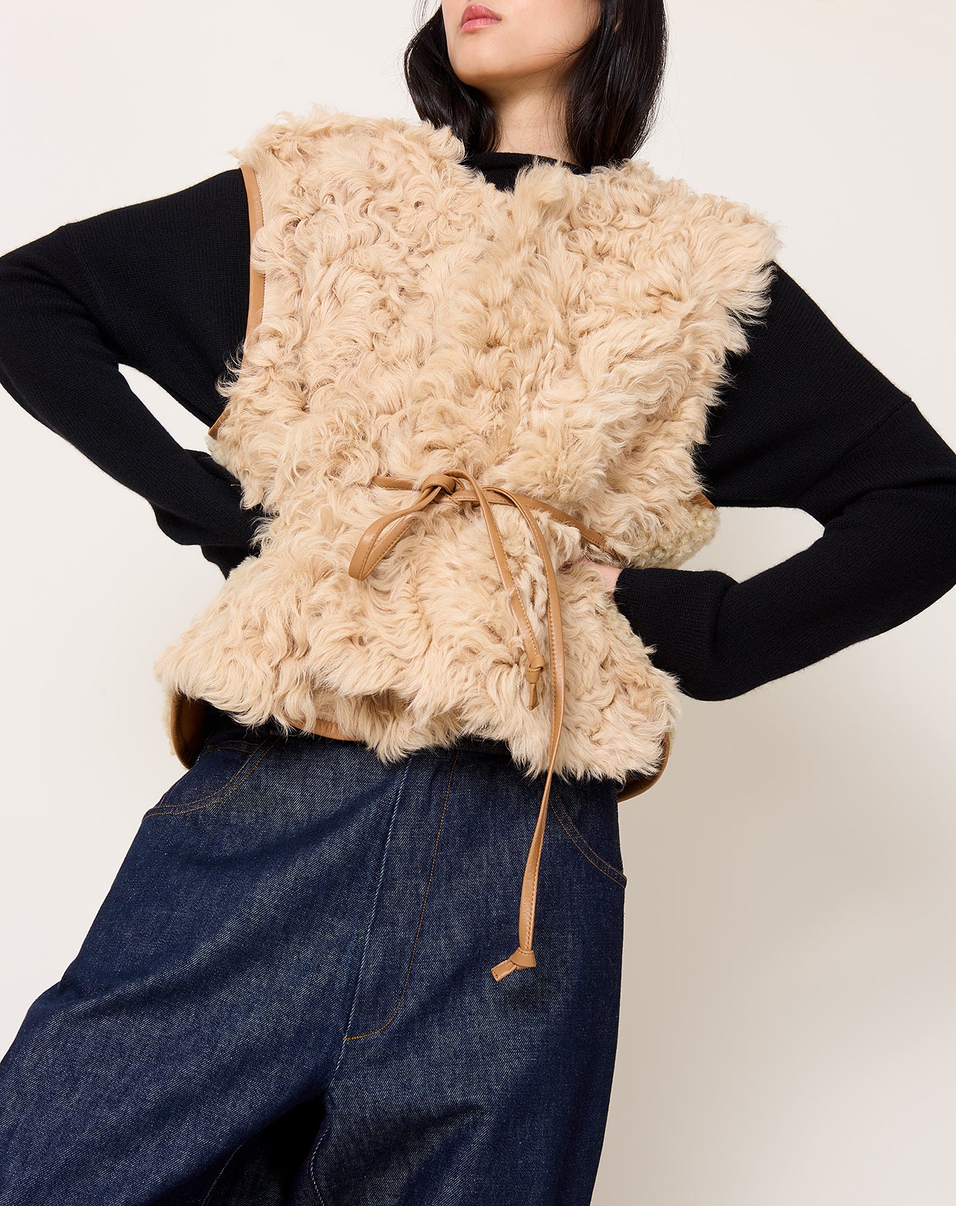 Milena Silvano Transition Vest in Oat