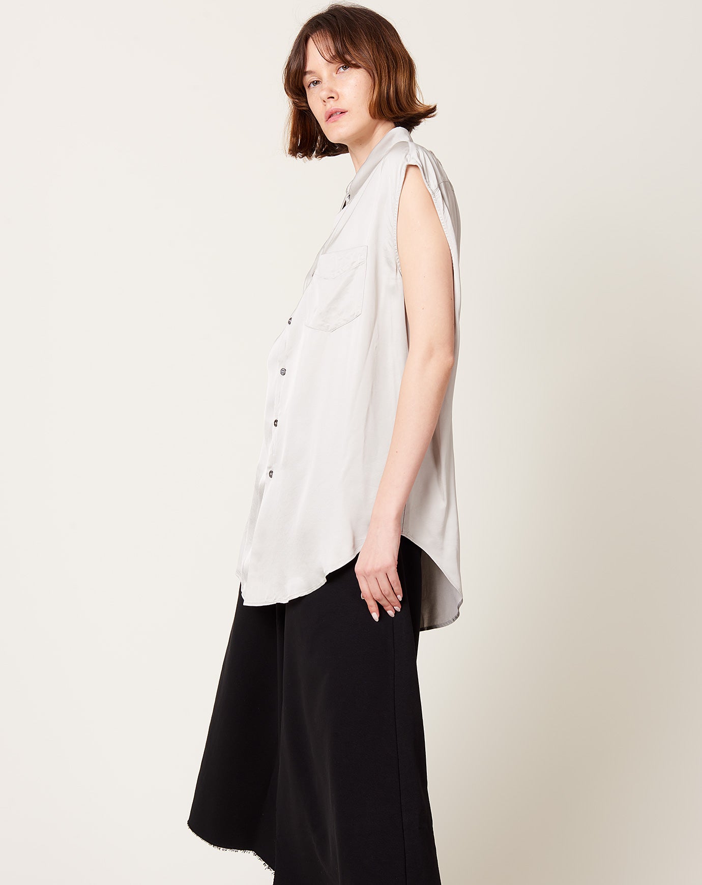 MM6 Lining Look Shirt in Grege