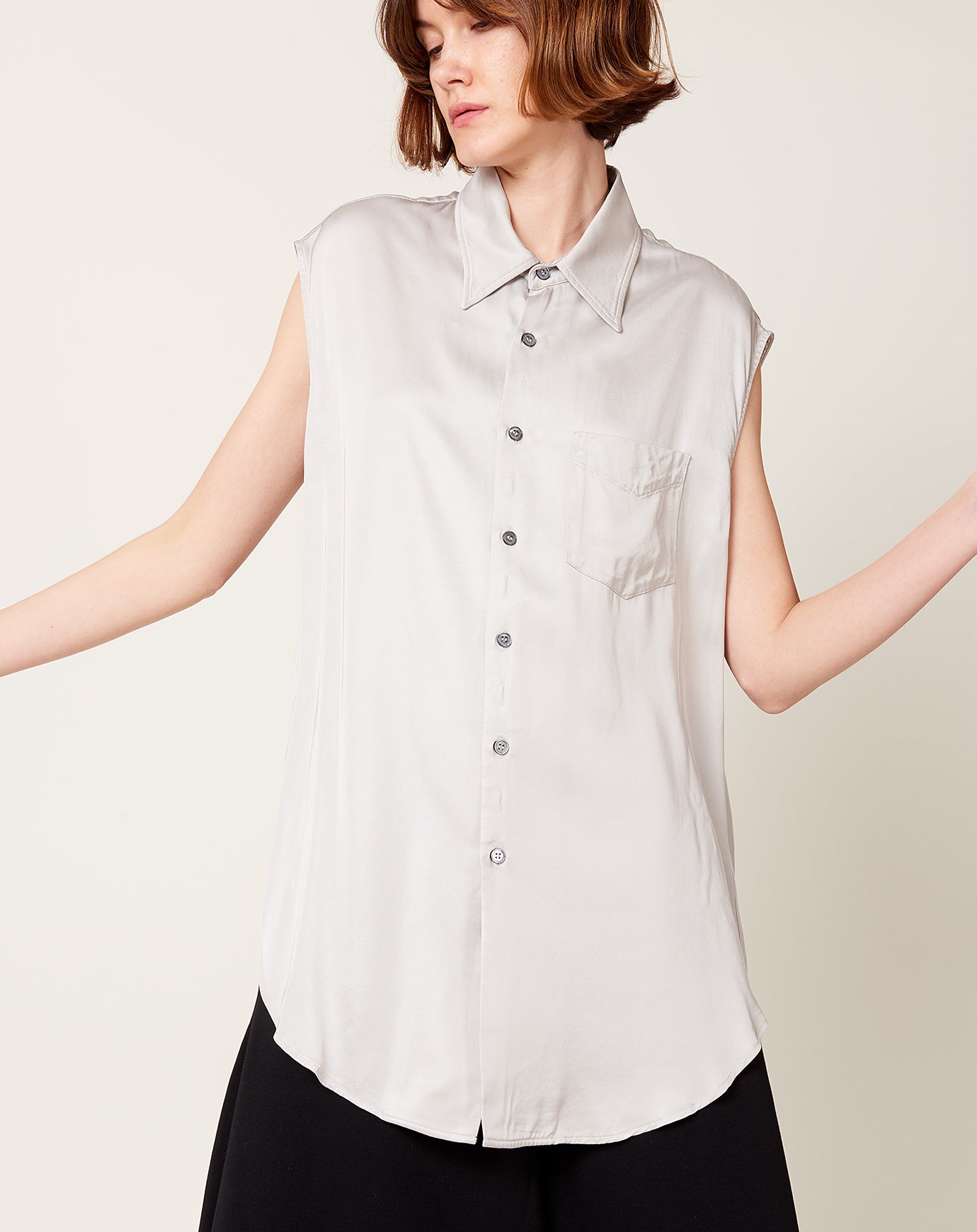 MM6 Lining Look Shirt in Grege