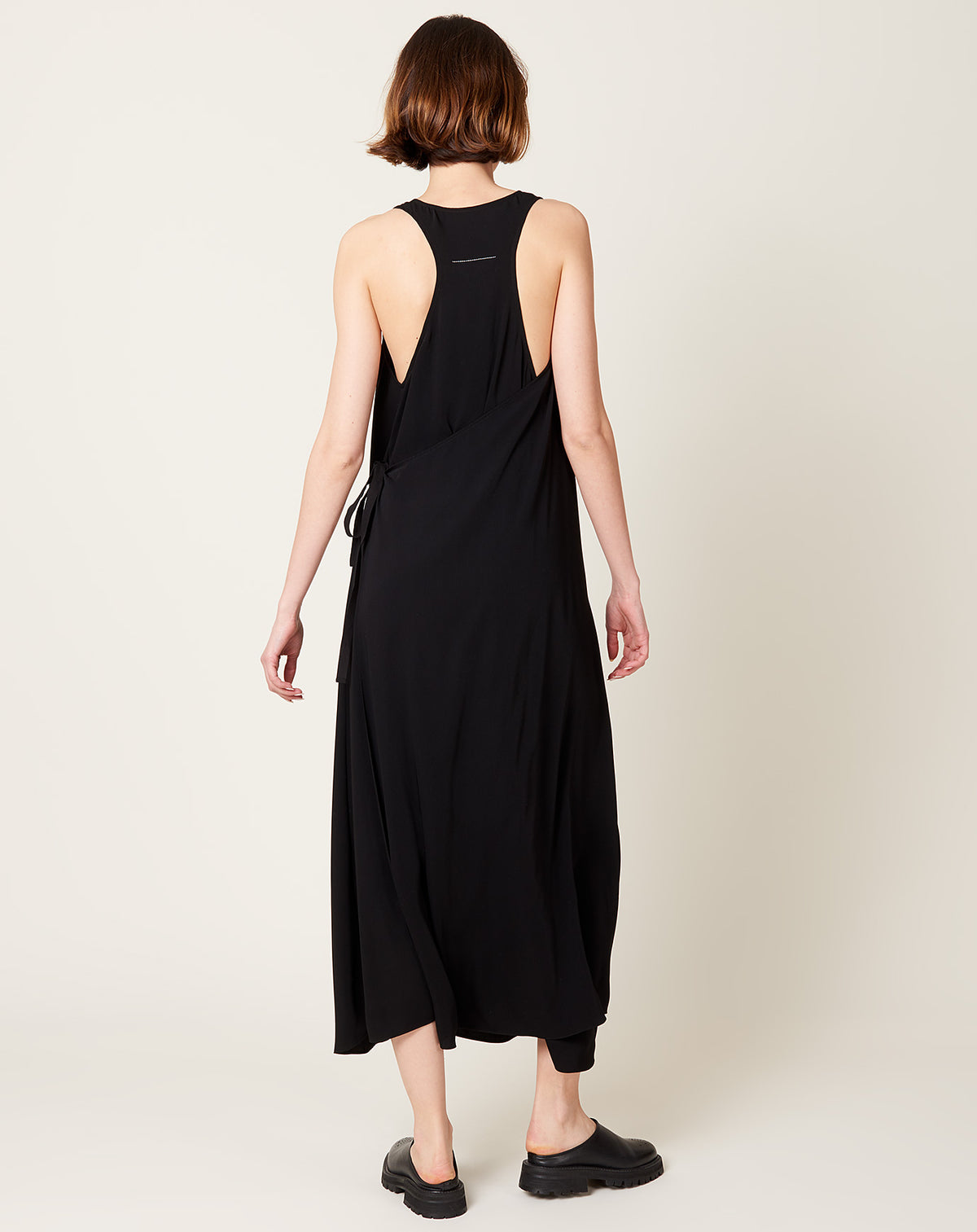 Racerback Wrap Maxi Dress in Black | MM6 | Covet + Lou | Covet + Lou