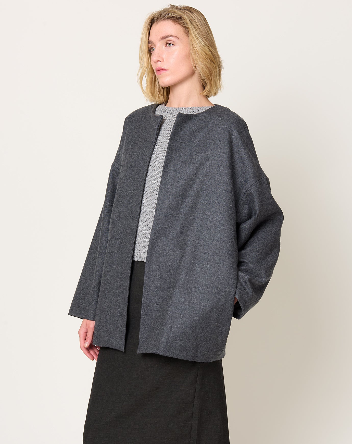 Ticca Jacket in Charcoal Grey & Anthracite Grey