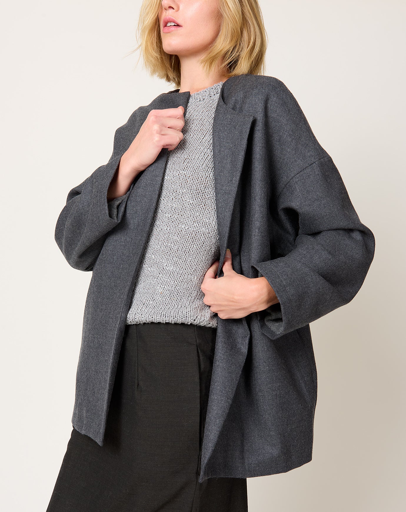 NITTO Ticca Jacket in Charcoal Grey & Anthracite Grey