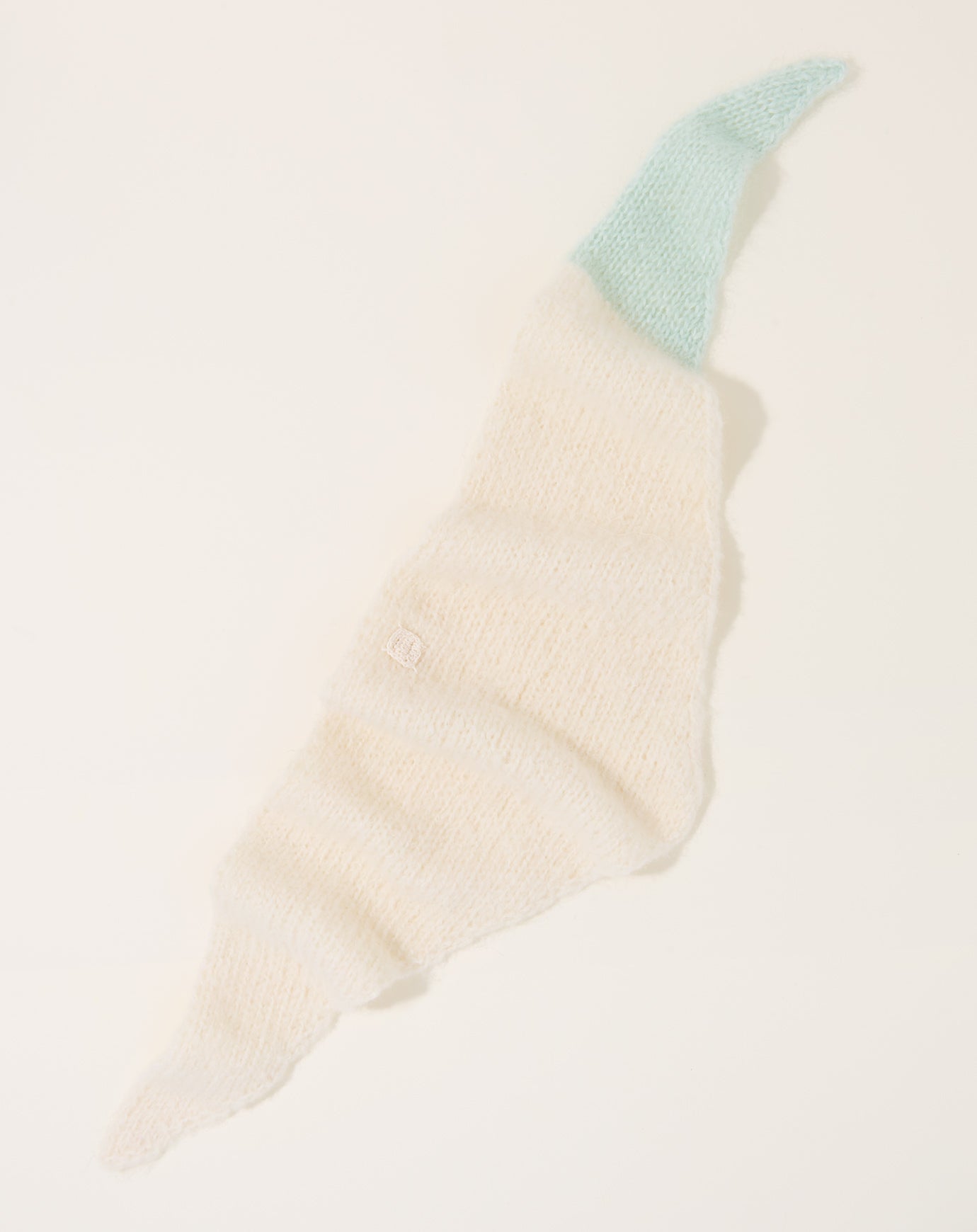 NITTO Trimo Neckerchief in Off White/Mint Green