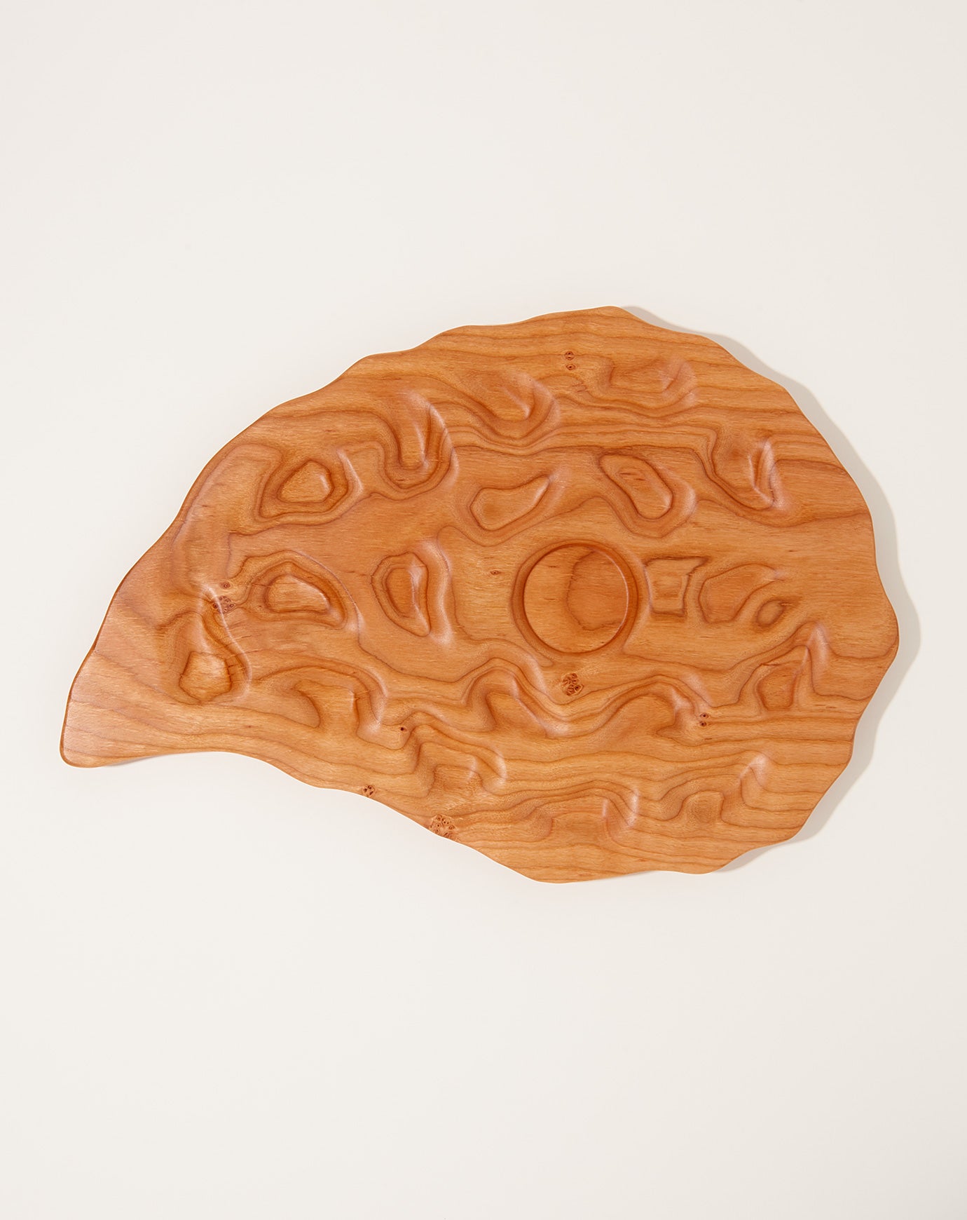 Oyster River Joinery 18 Well Cherry Oyster Platter