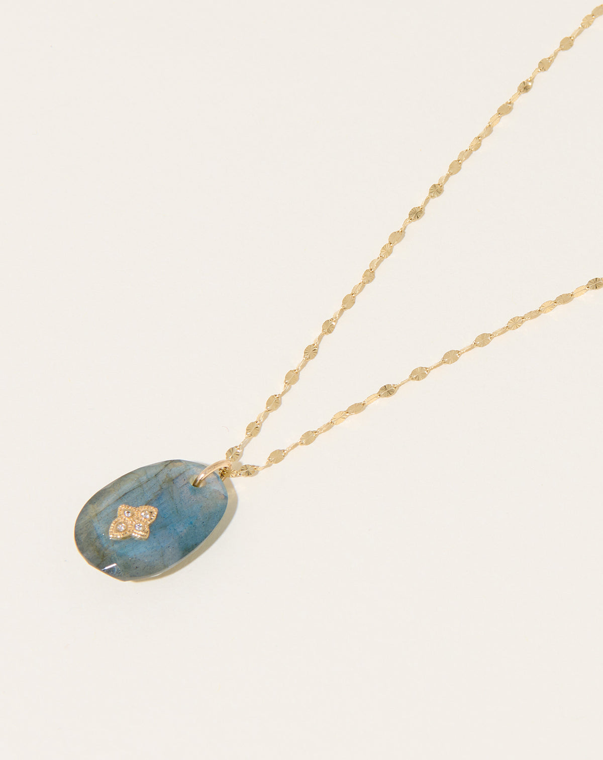 Gaia No. 1 Necklace in Labradorite | Pascal Monvoisin | Covet + 