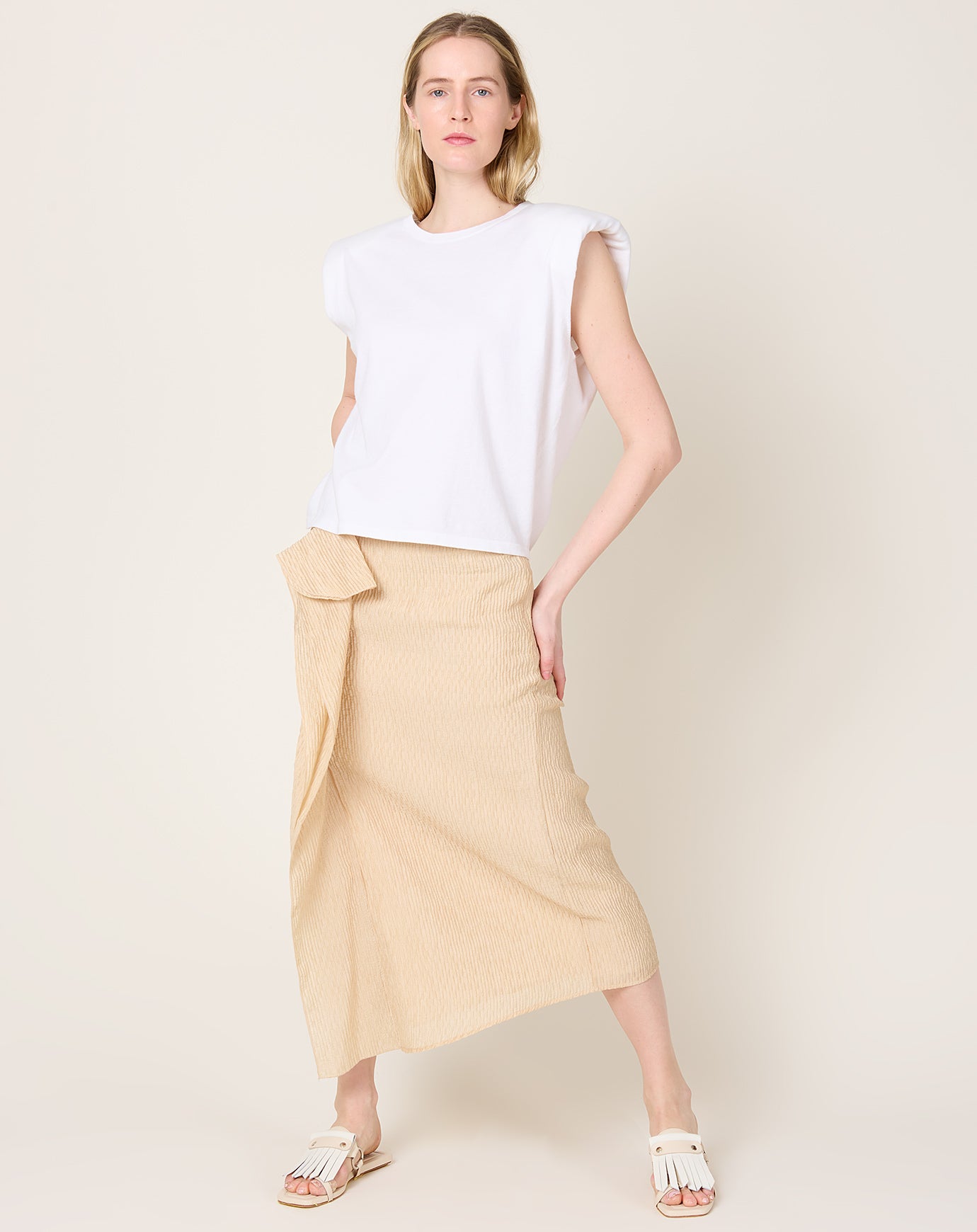 Rachel Comey Nesom Skirt in Light Peach
