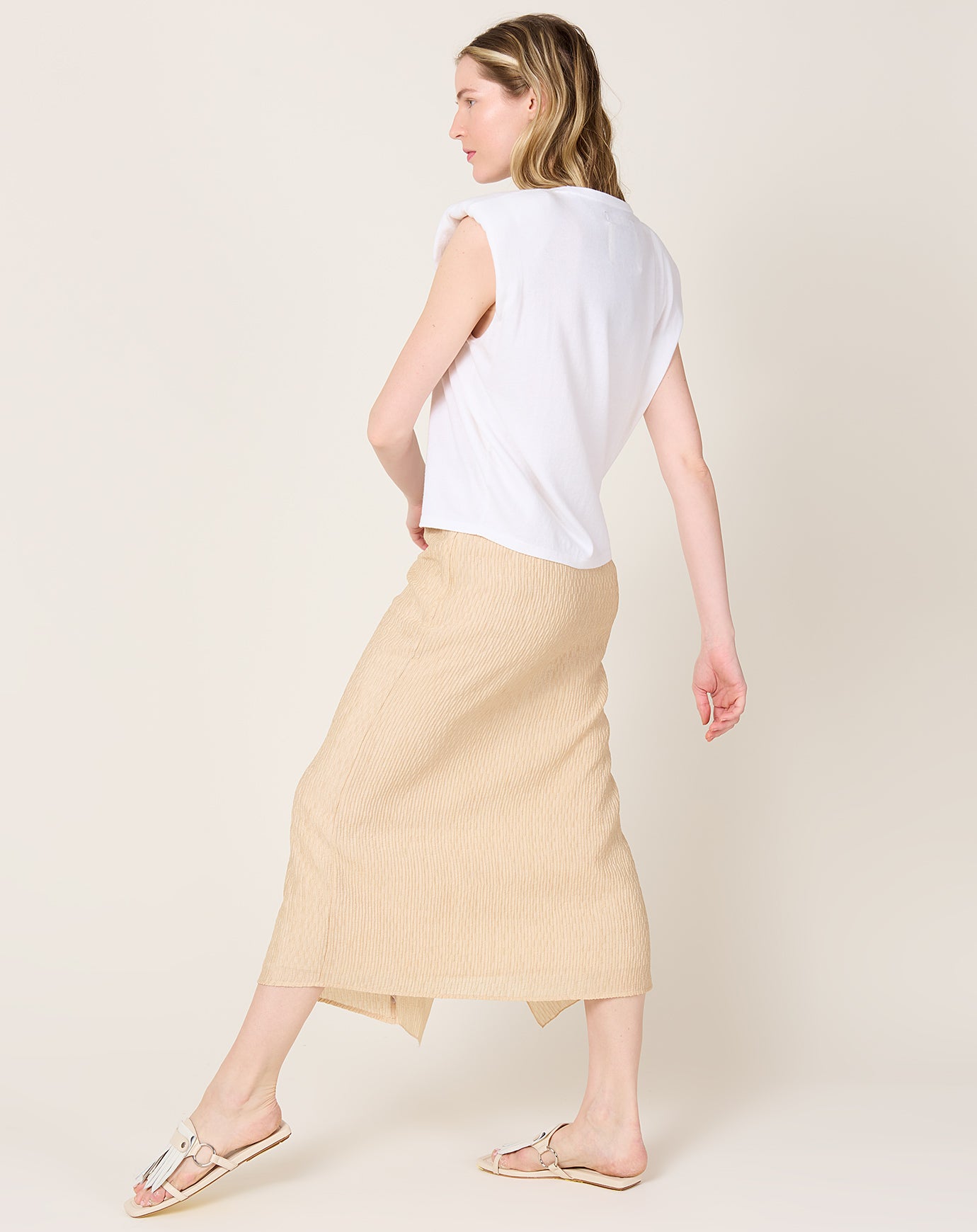 Rachel Comey Nesom Skirt in Light Peach