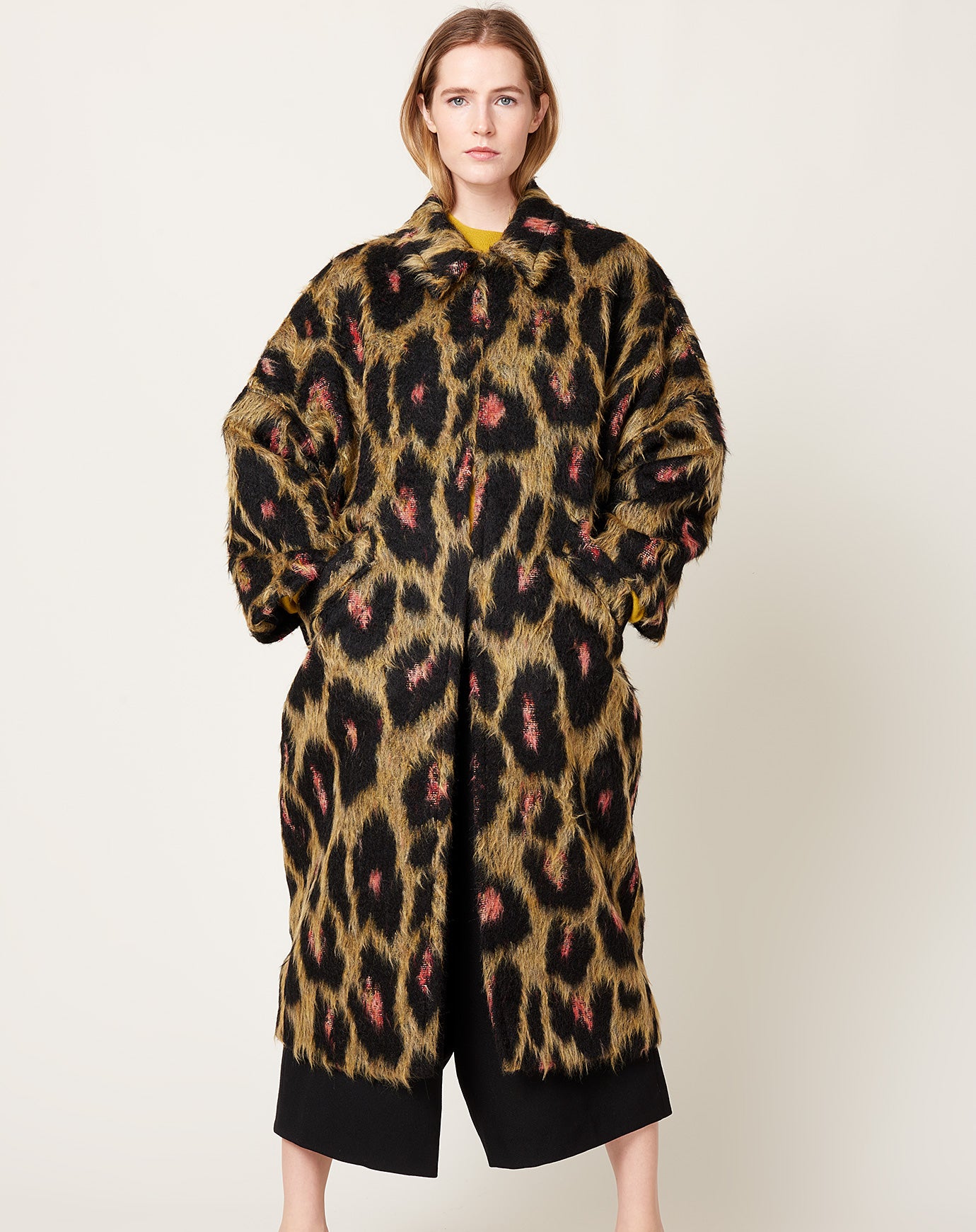 Rachel Comey Pantheon Coat in Brushed Leopard