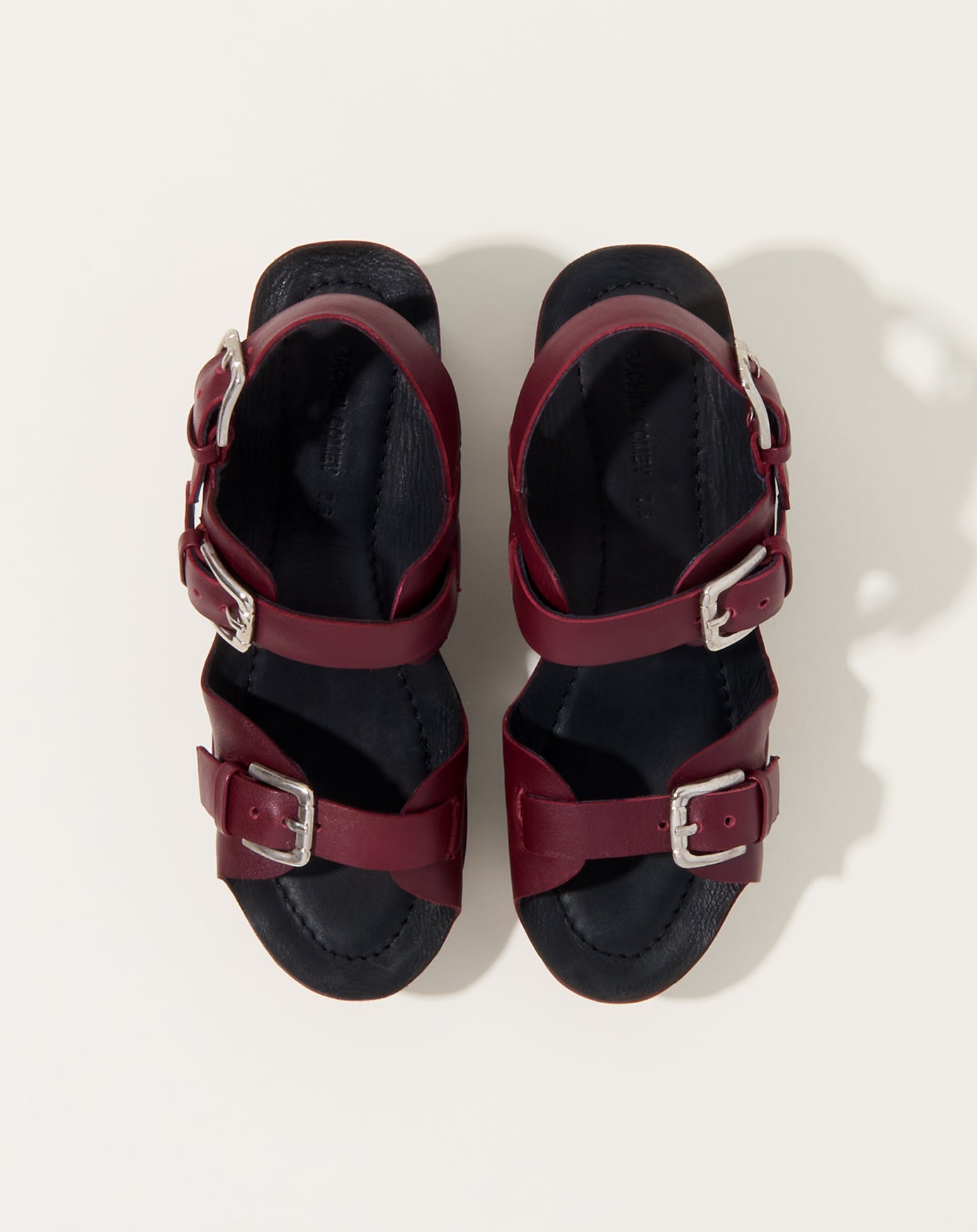 Rachel Comey Richi Sandal Clog in Scarlet