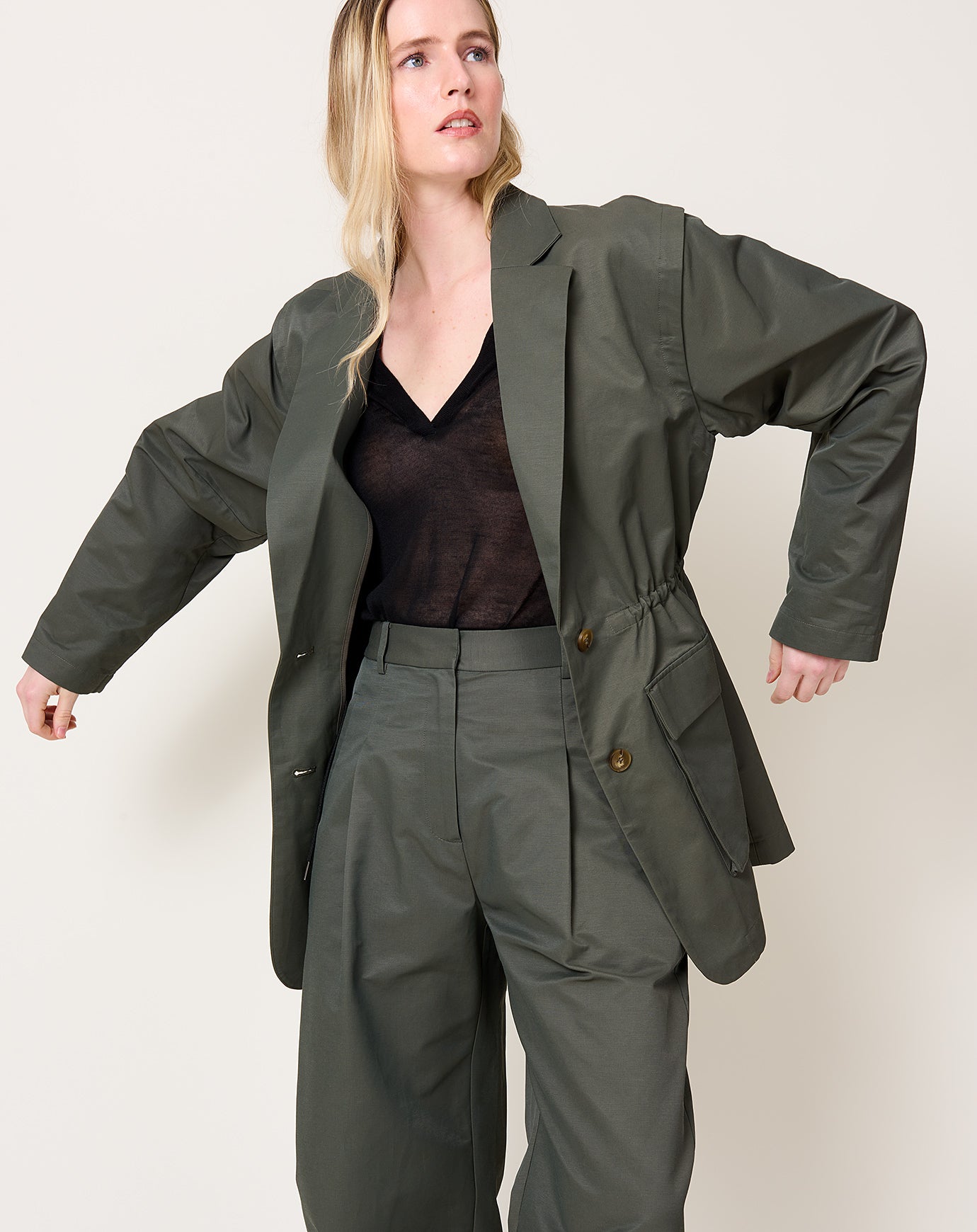 St. Agni Hybrid Utility Jacket in Kalamata