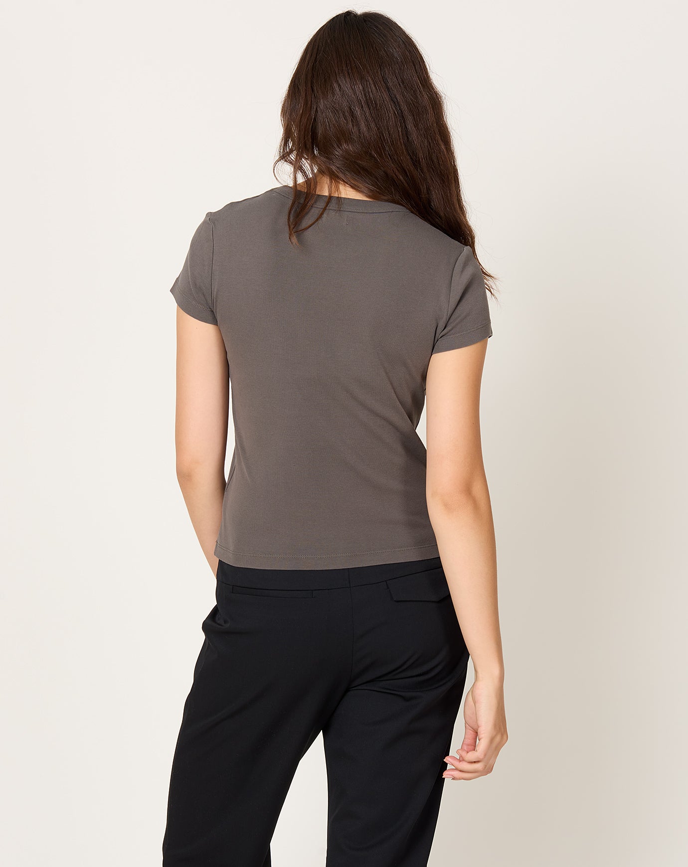 St. Agni Organic Cotton Baby Tee in Khaki