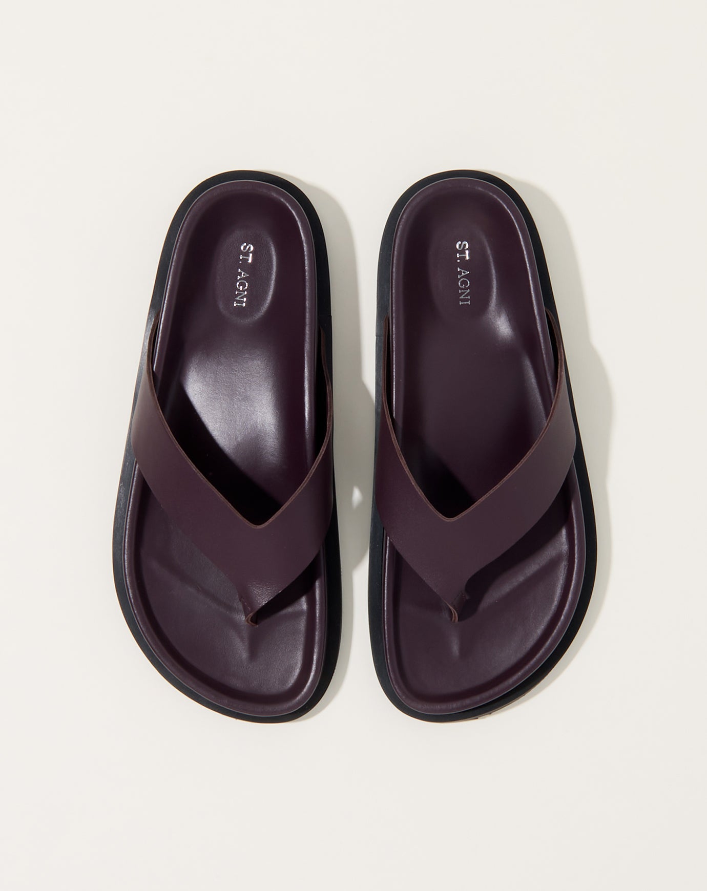 St. Agni Thong Slide in Bordeaux
