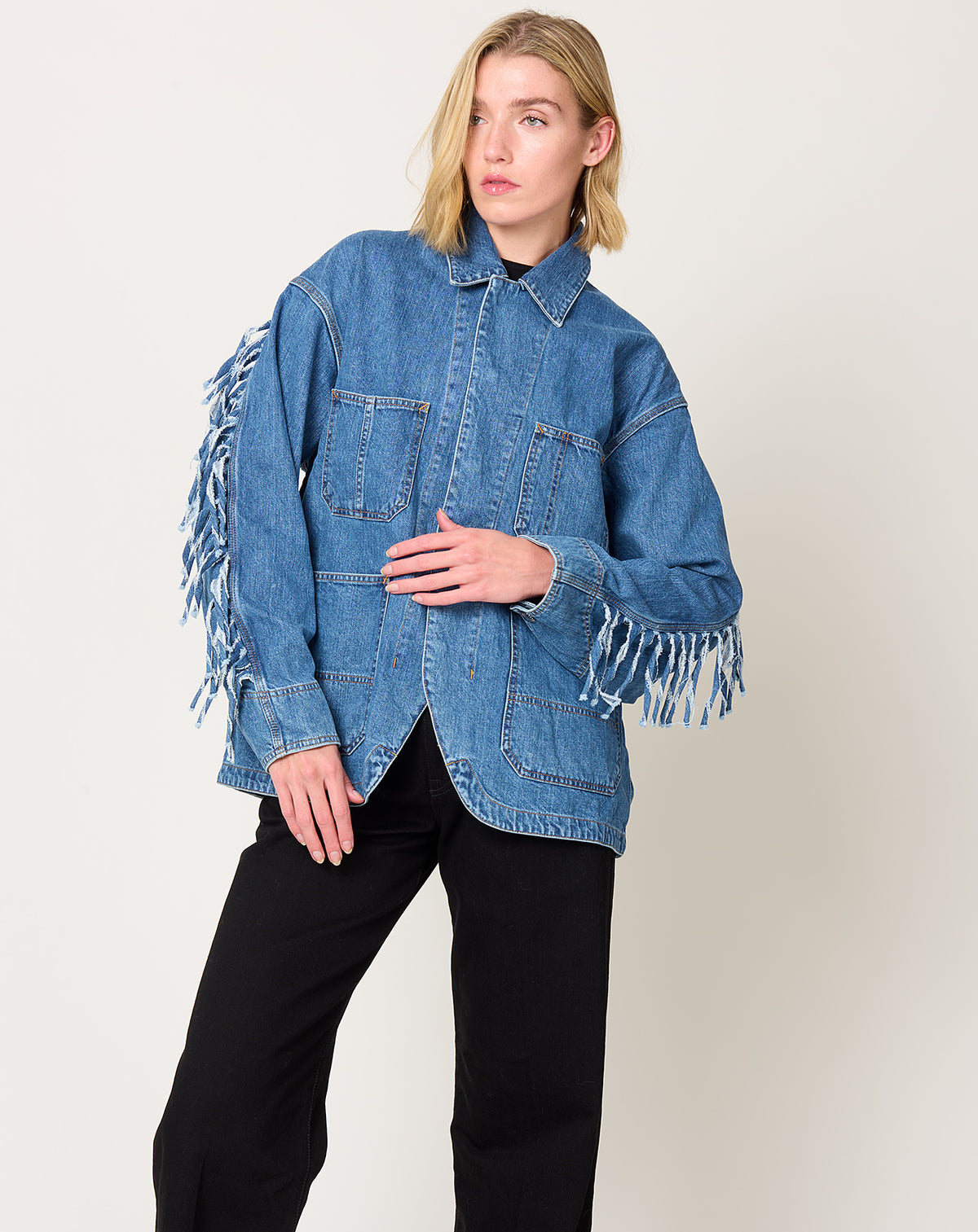 Denim Jacket in Blue | TOGA Archives | Covet + Lou | Covet + Lou