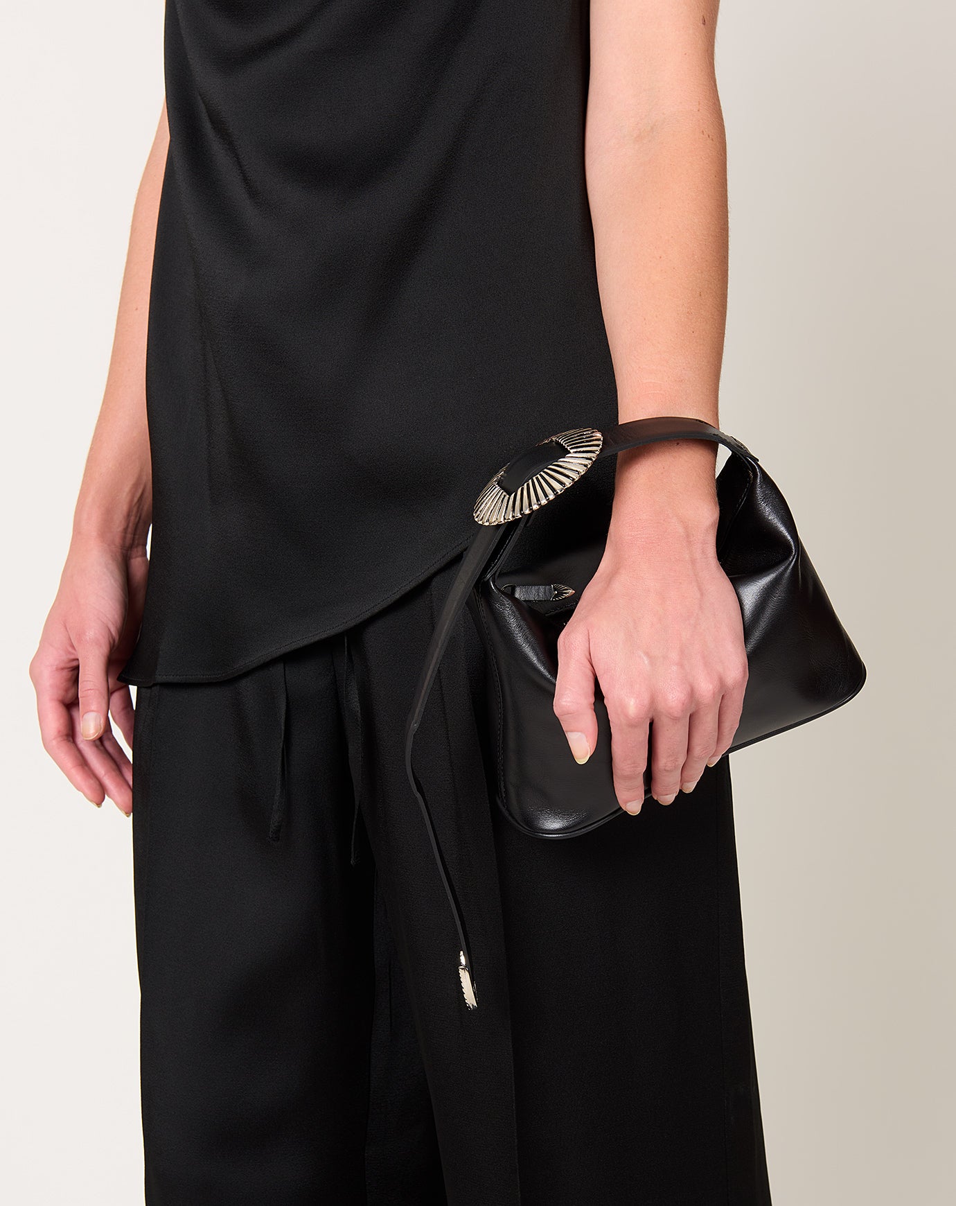 TOGA Archives Leather Mini Bag in Black