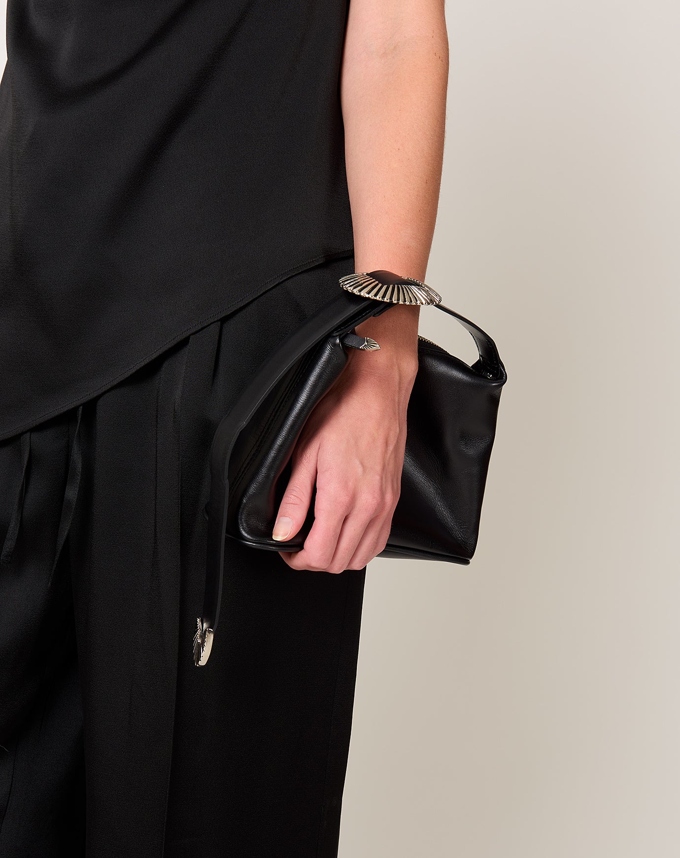 TOGA Archives Leather Mini Bag in Black