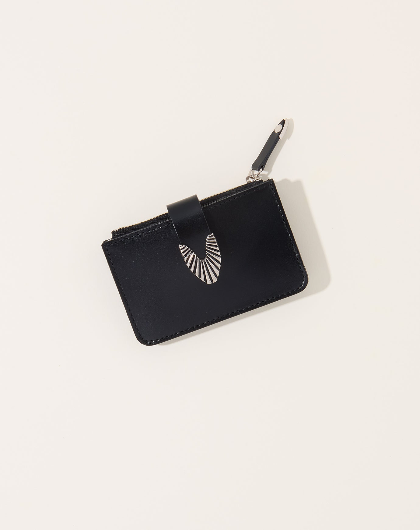 TOGA Archives Leather Wallet in Black