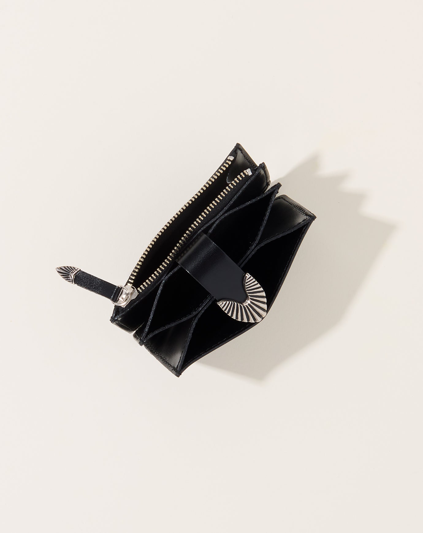 TOGA Archives Leather Wallet in Black