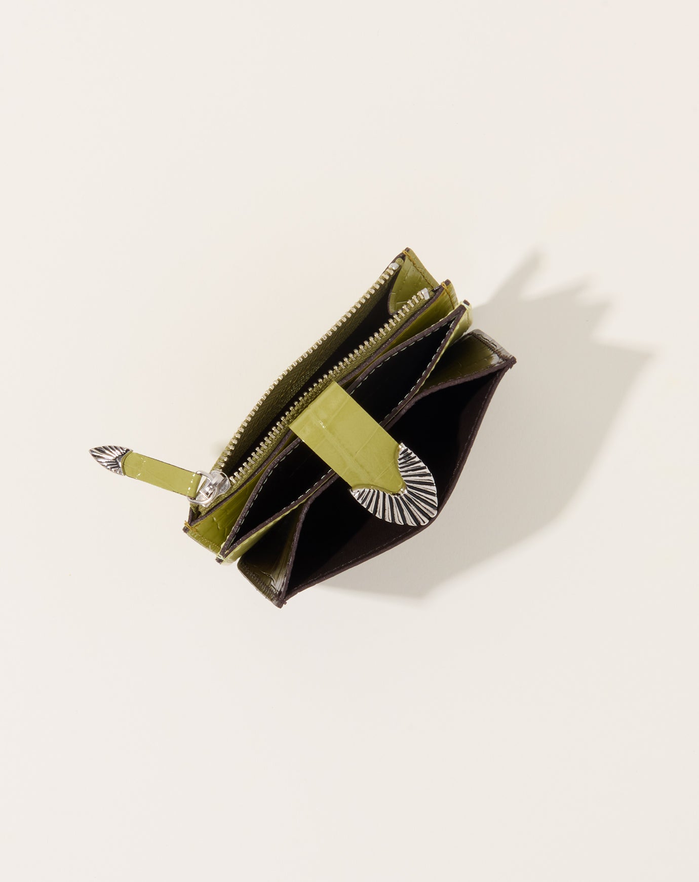 TOGA Archives Leather Wallet in Brown