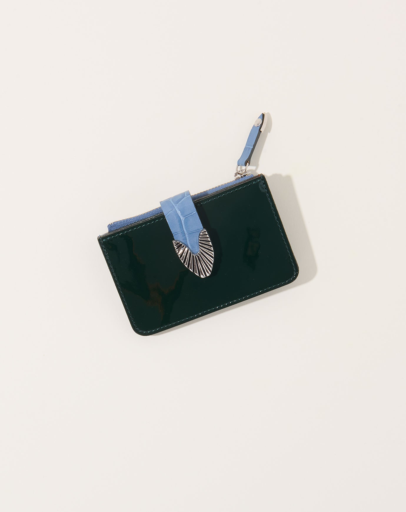 TOGA Archives Leather Wallet in Green