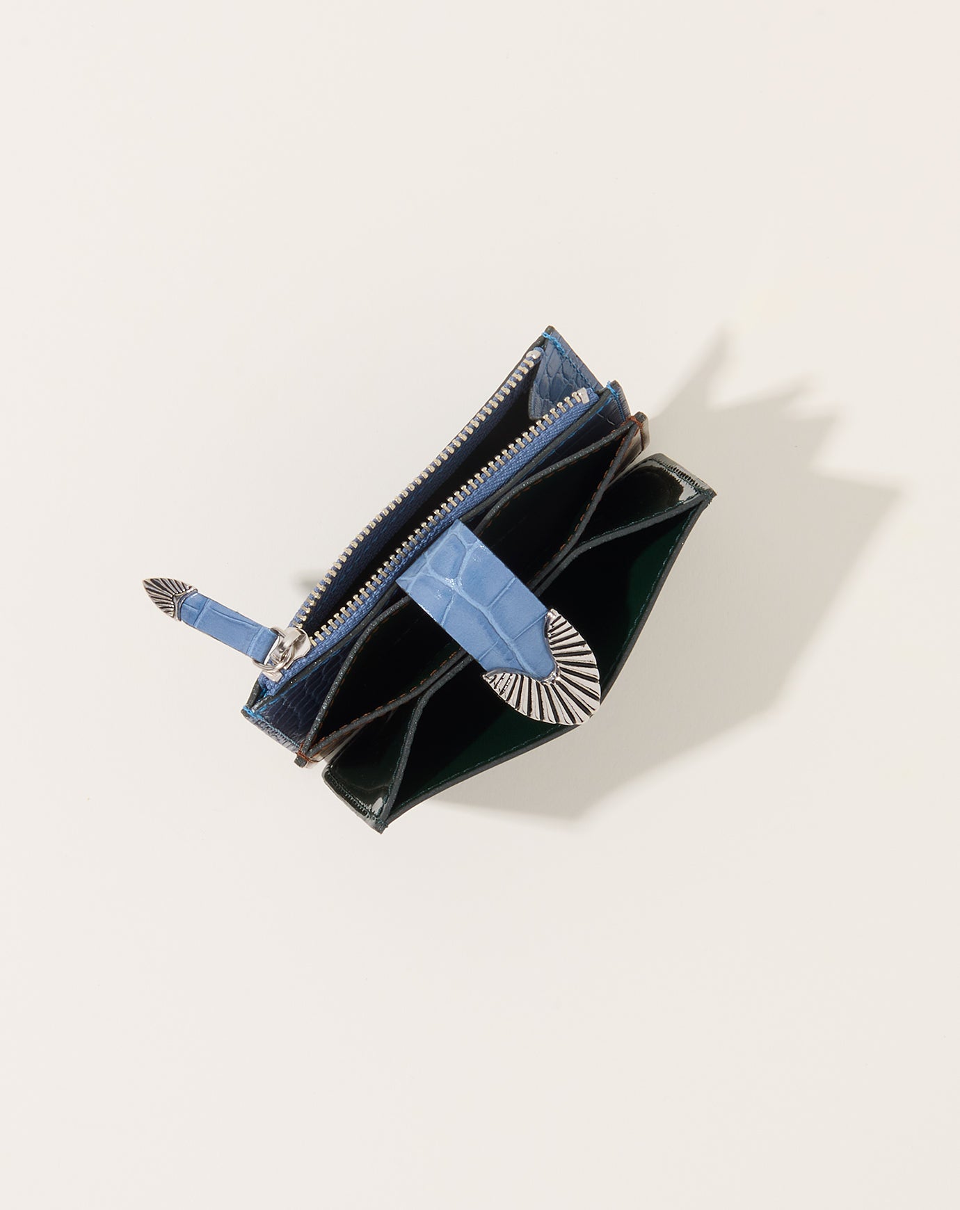 TOGA Archives Leather Wallet in Green